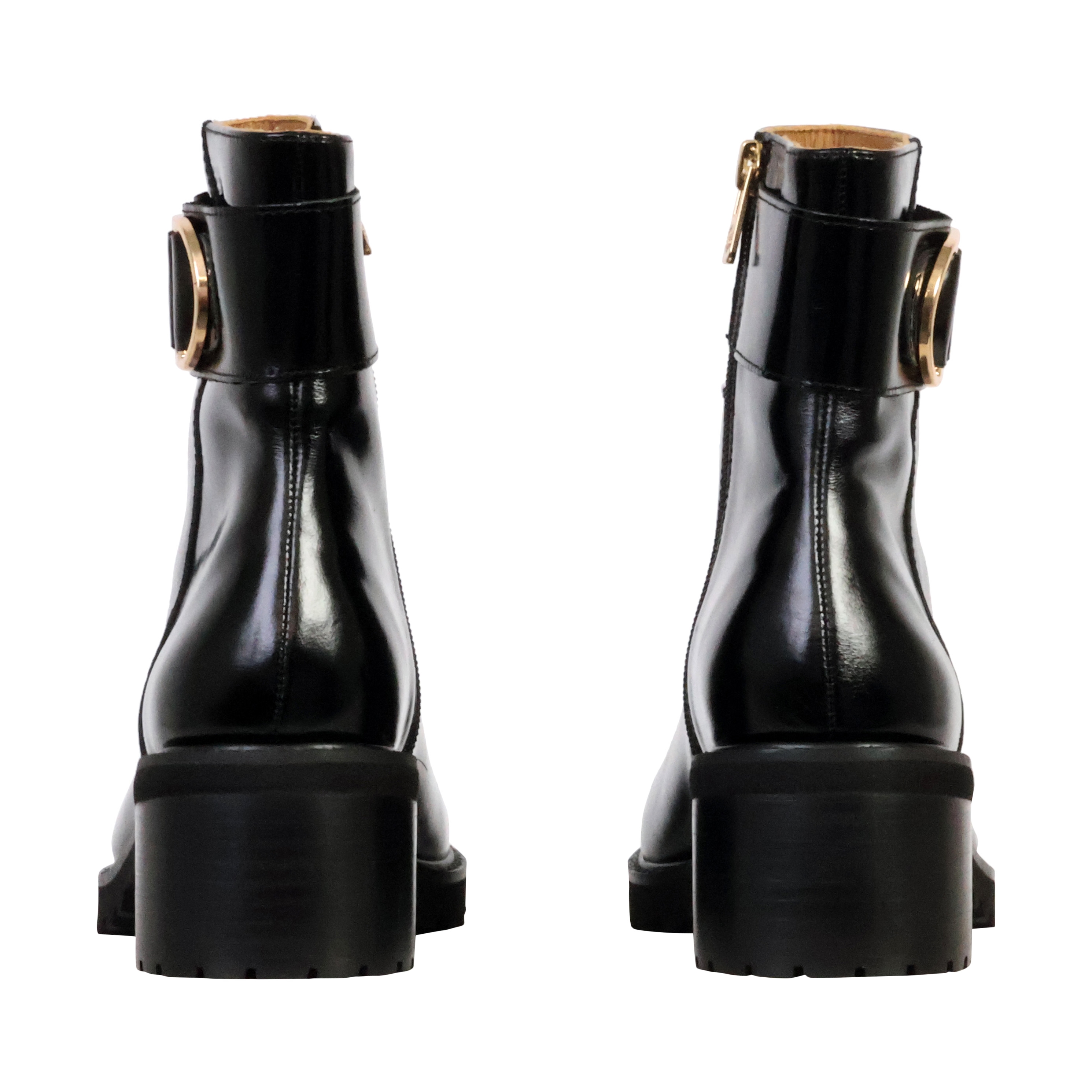 Quinn leather heeled ankle boot EMILIE KARSTON Black