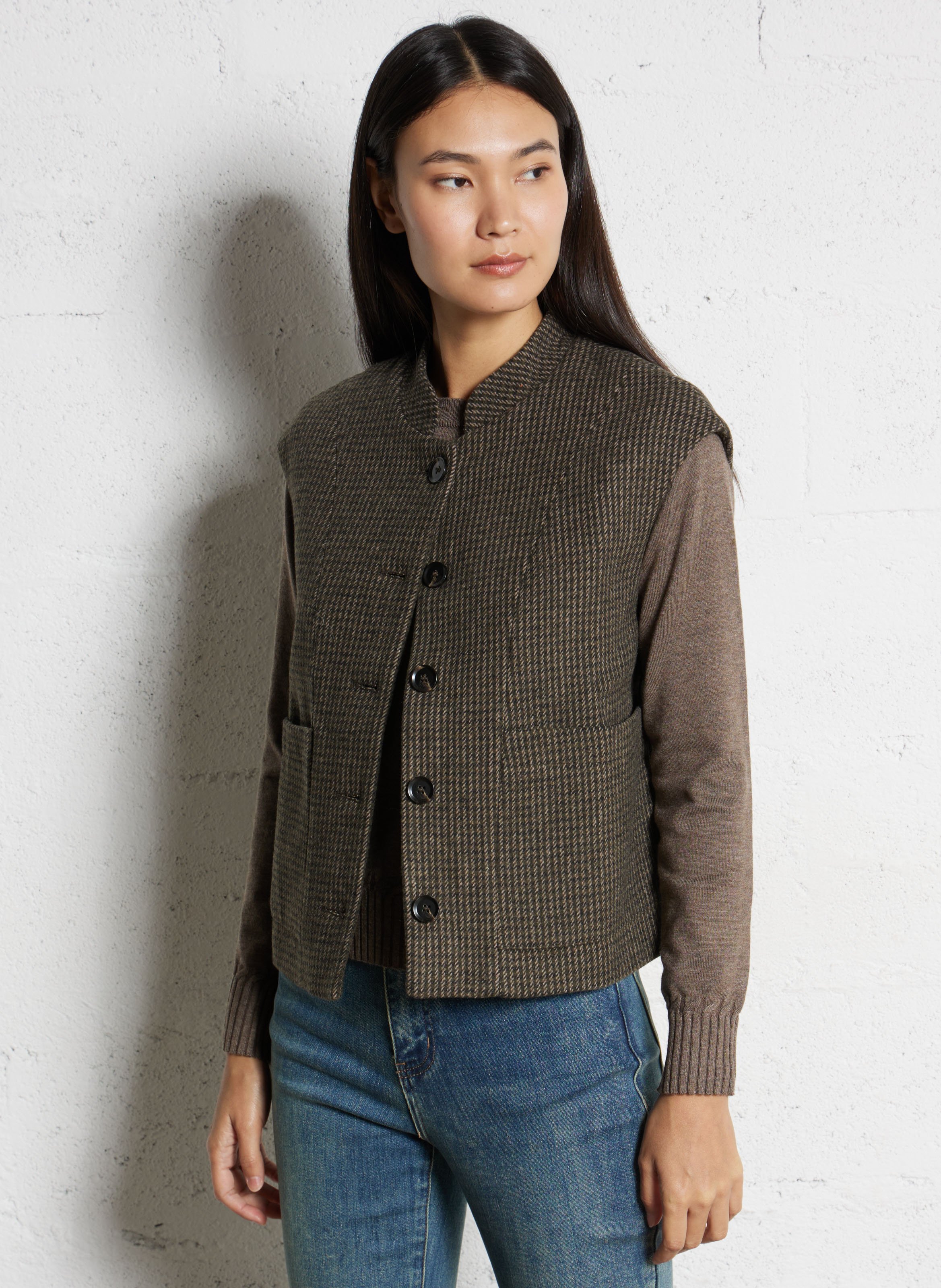 Veste sans manches imprimée LA PETITE ETOILE Vert