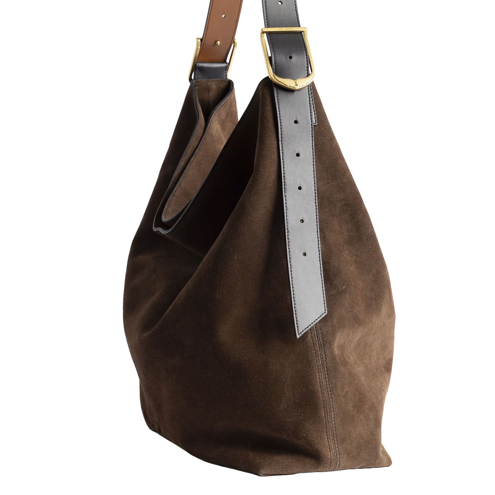 Leather clutch bag ZADIG&VOLTAIRE Brown