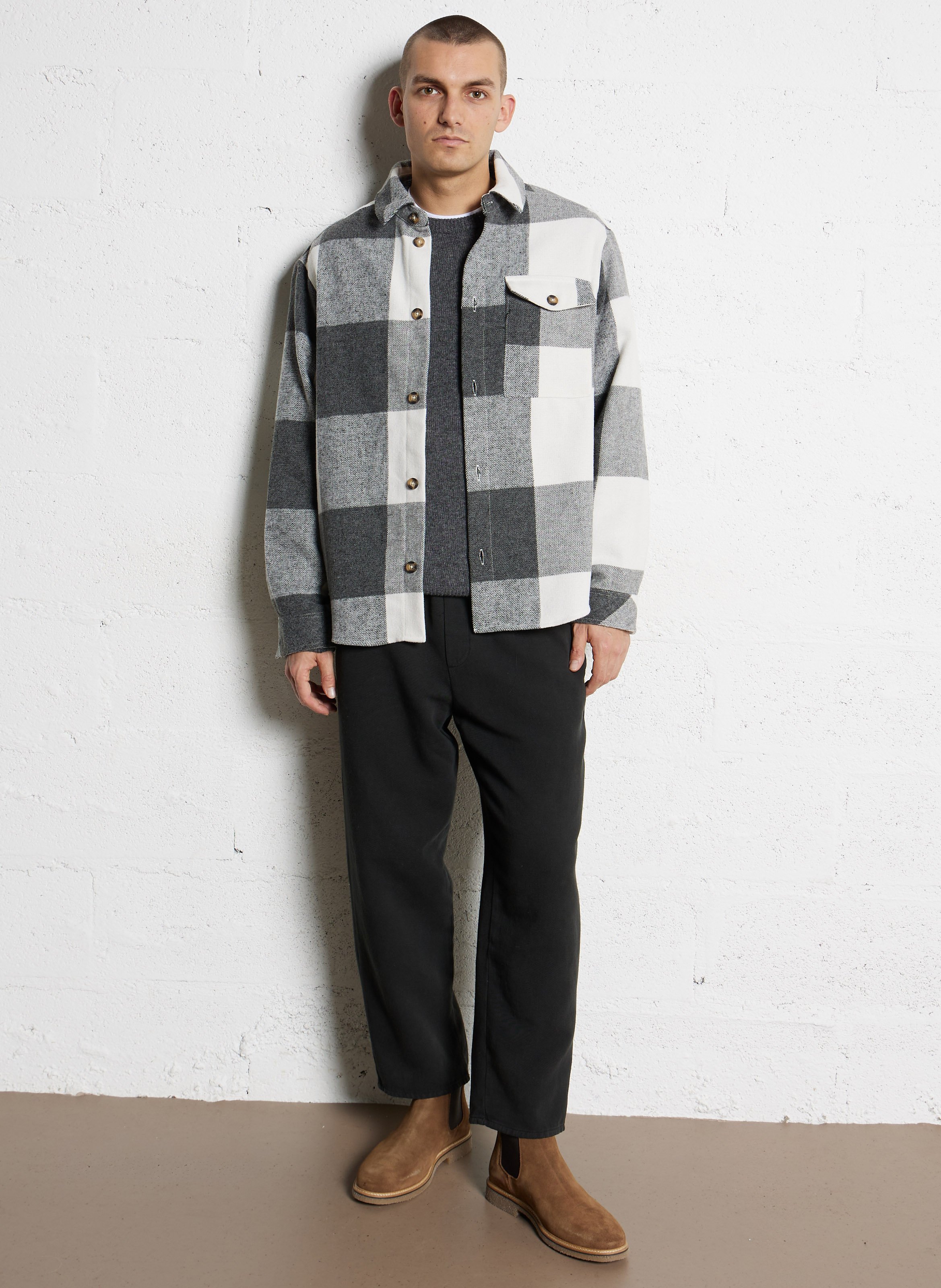 Bottines Chelsea unies en cuir SCHMOOVE Marron