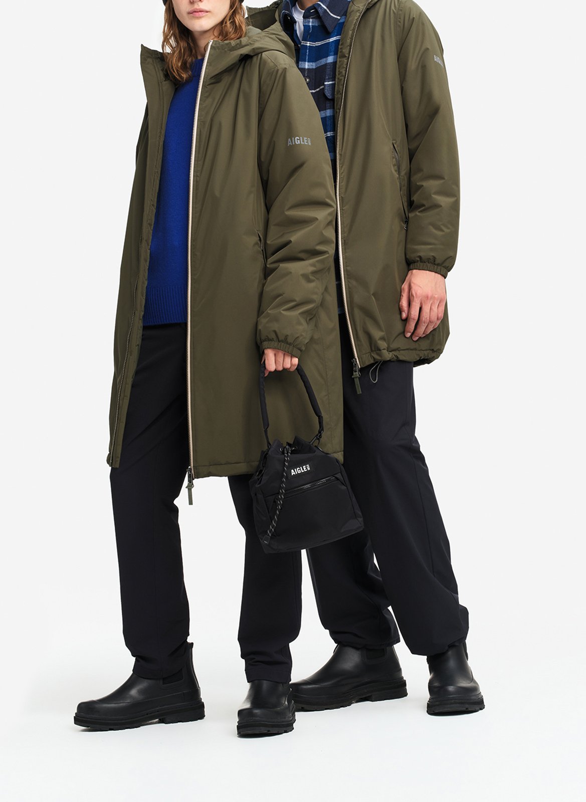 Imperméable col montant AIGLE Vert