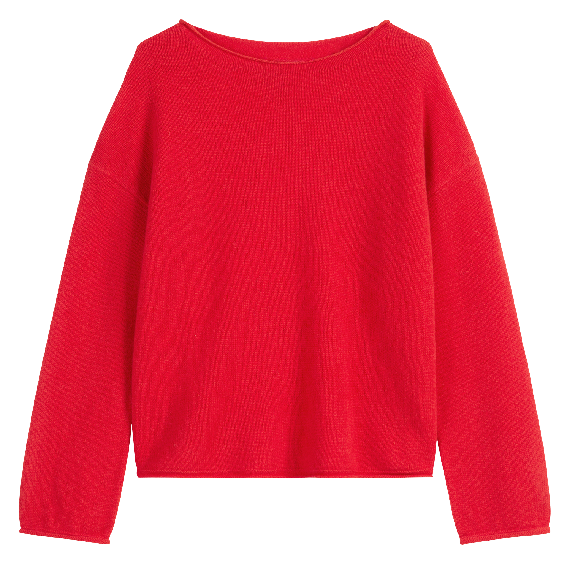 Pull col bateau en laine mélanée MARC O'POLO Rouge