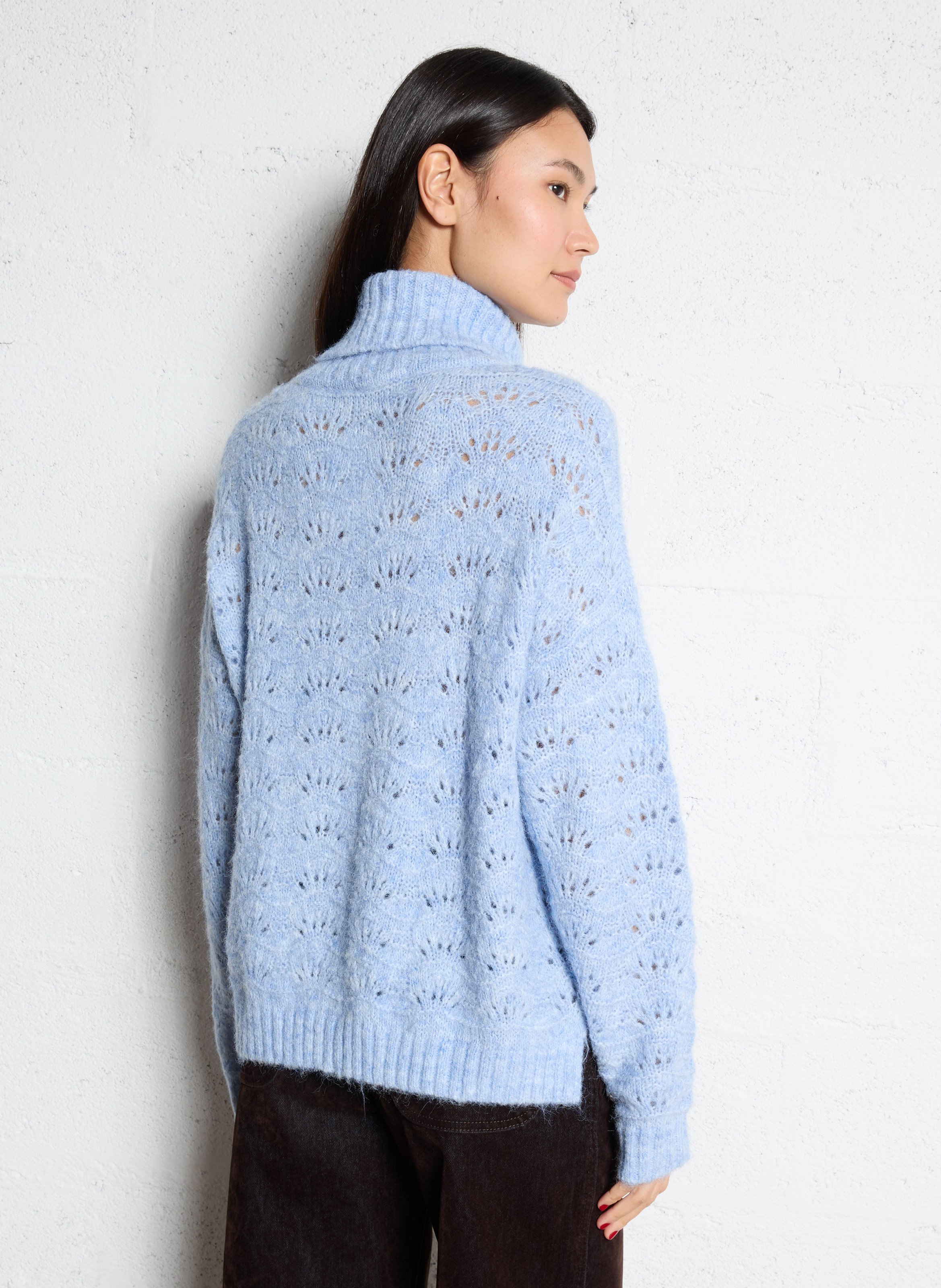 Oversized turtleneck sweater LA PETITE ETOILE Blue