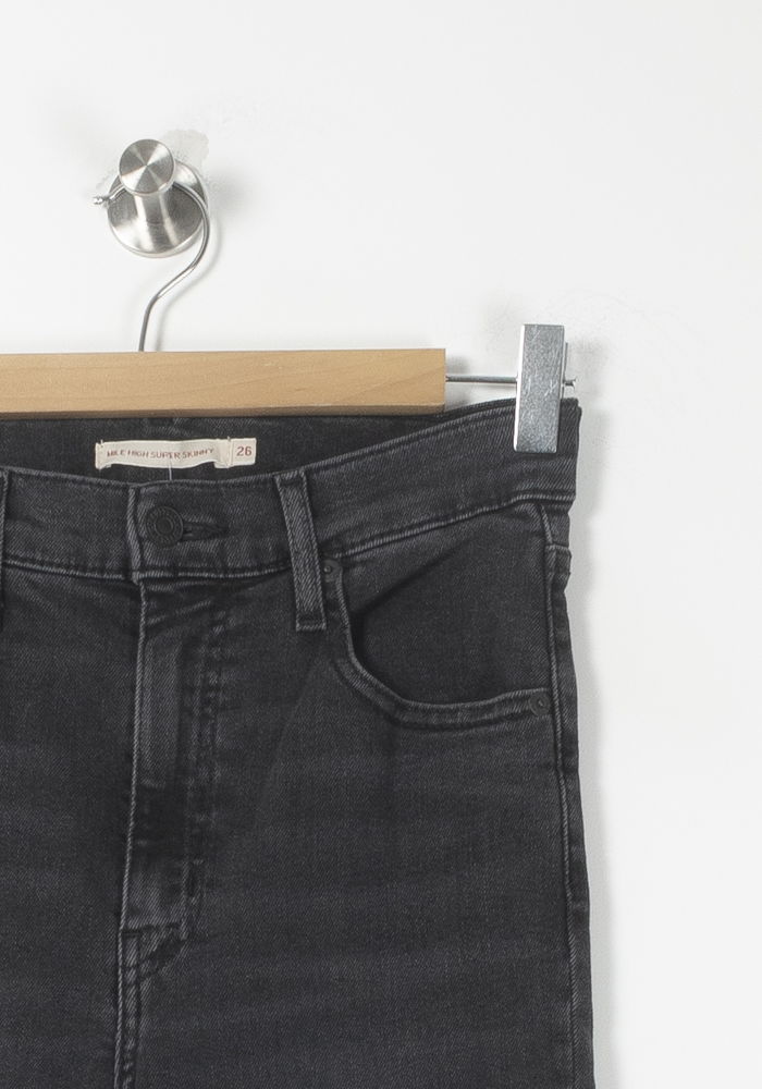 Cropped slim jeans with studs LEVI'S - Seconde main Grey