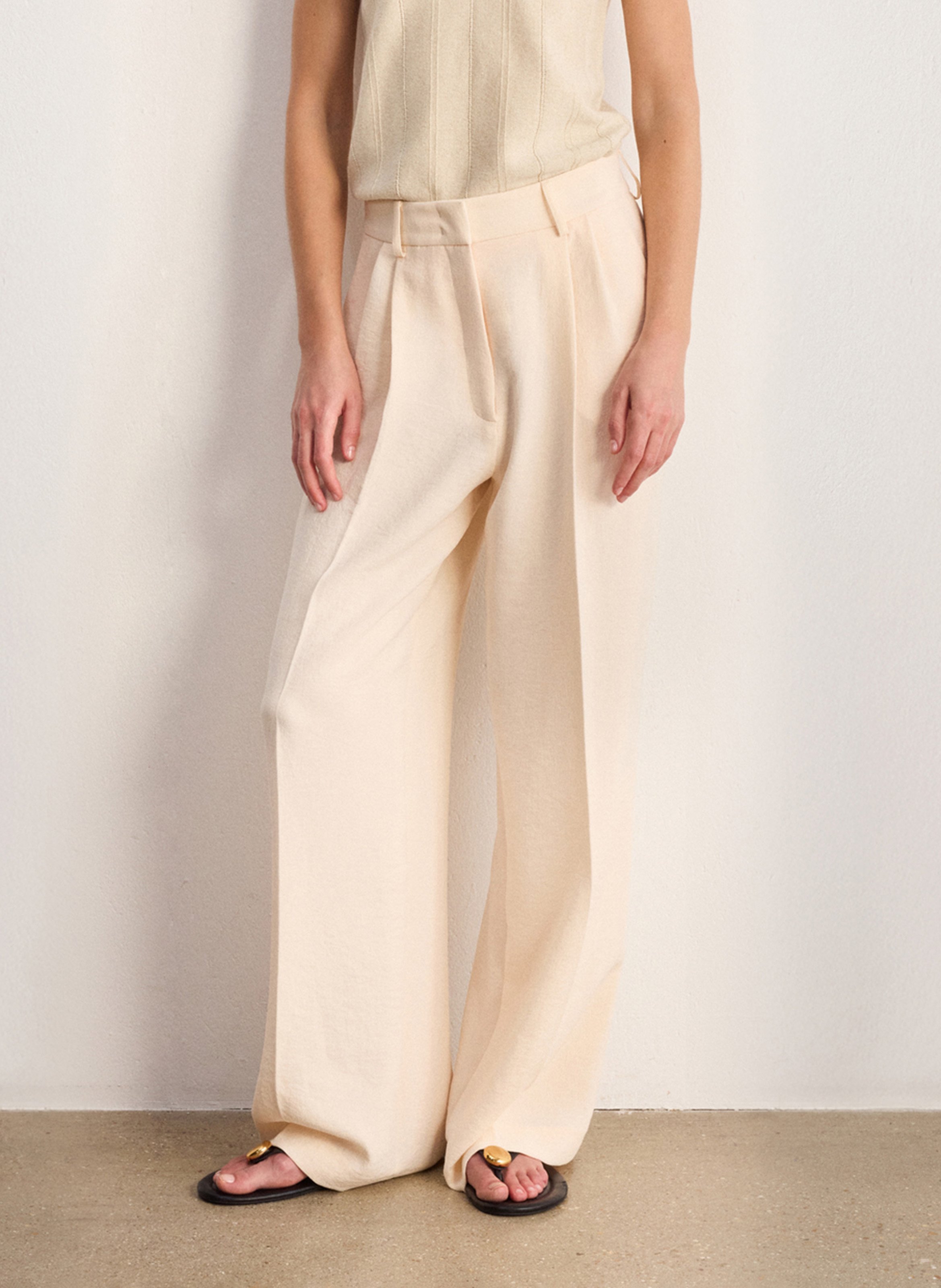 Wide trousers PABLO Beige