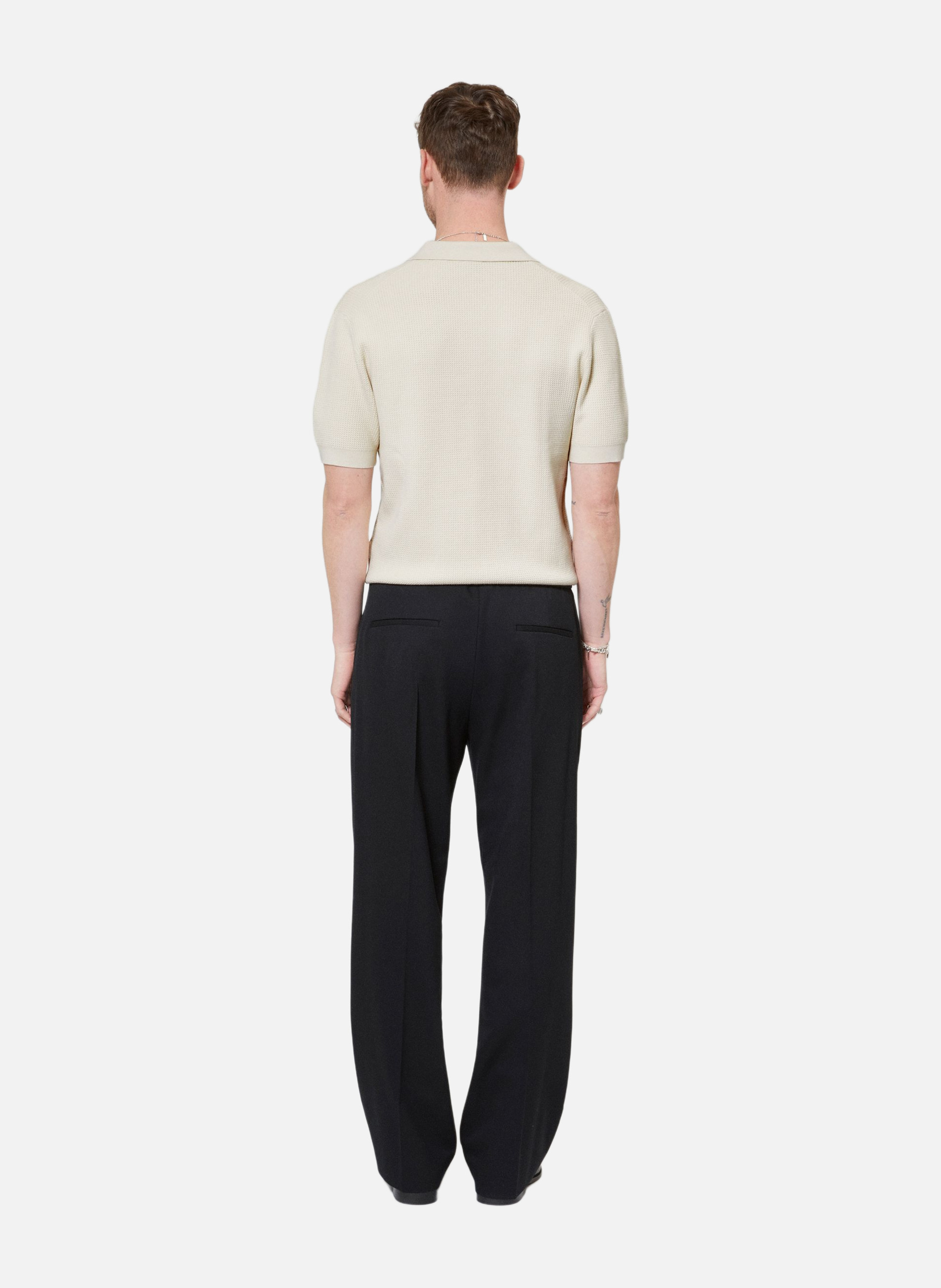 Polo collar sweater with zip THE KOOPLES Beige