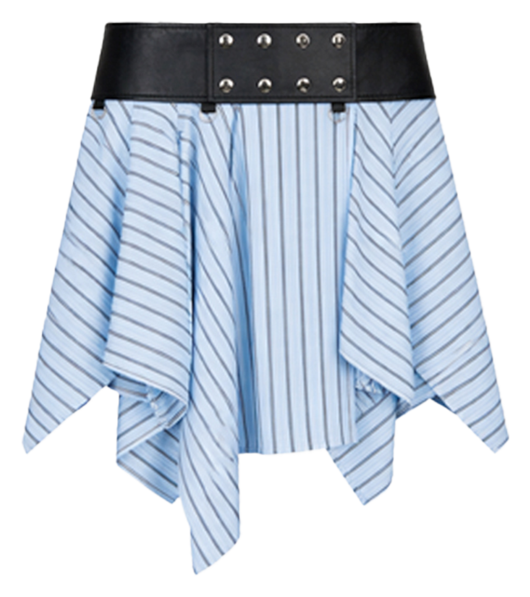 Ausgestellter Rock mit Streifen IRO Blau