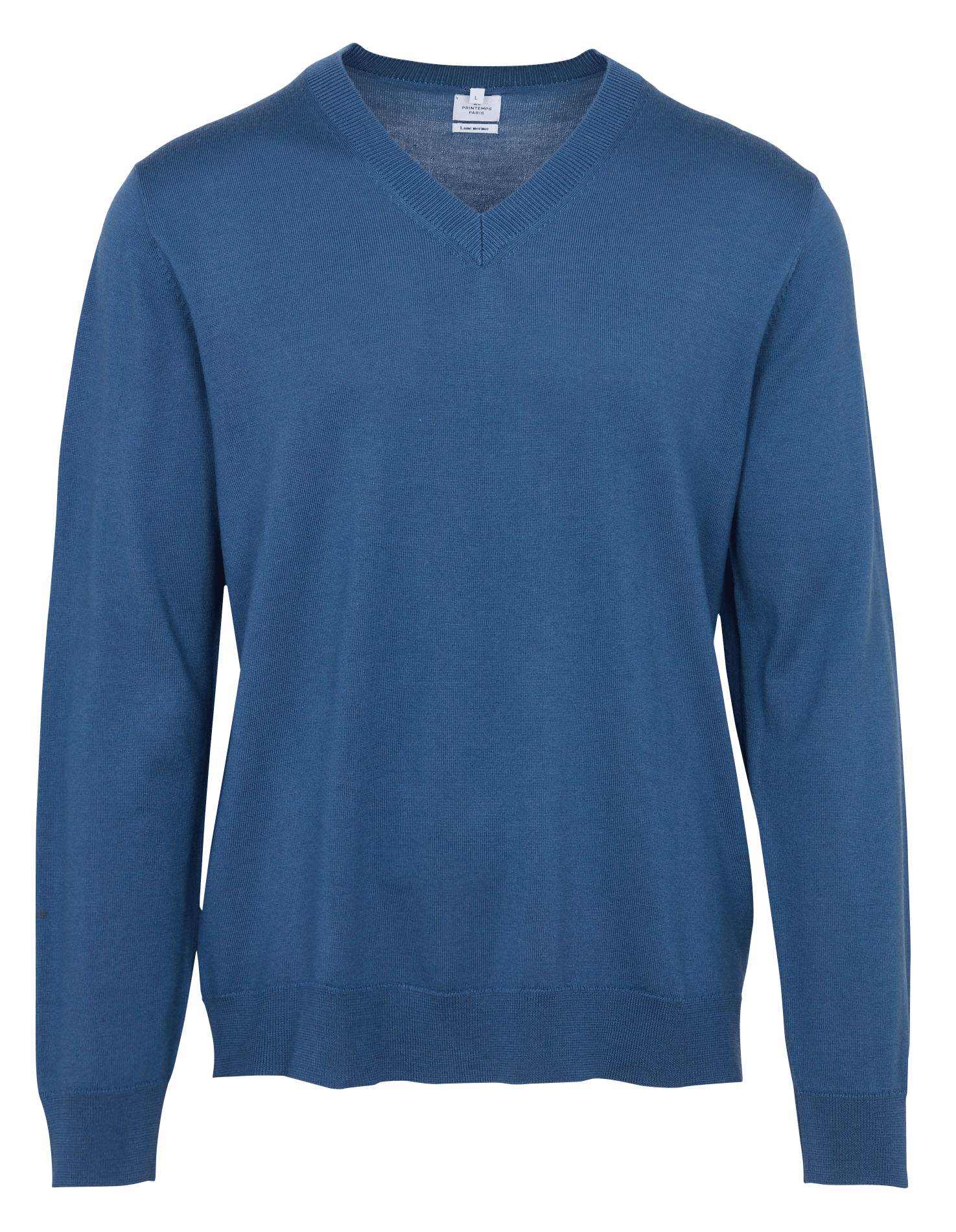 Straight V-neck merino wool sweater AU PRINTEMPS PARIS