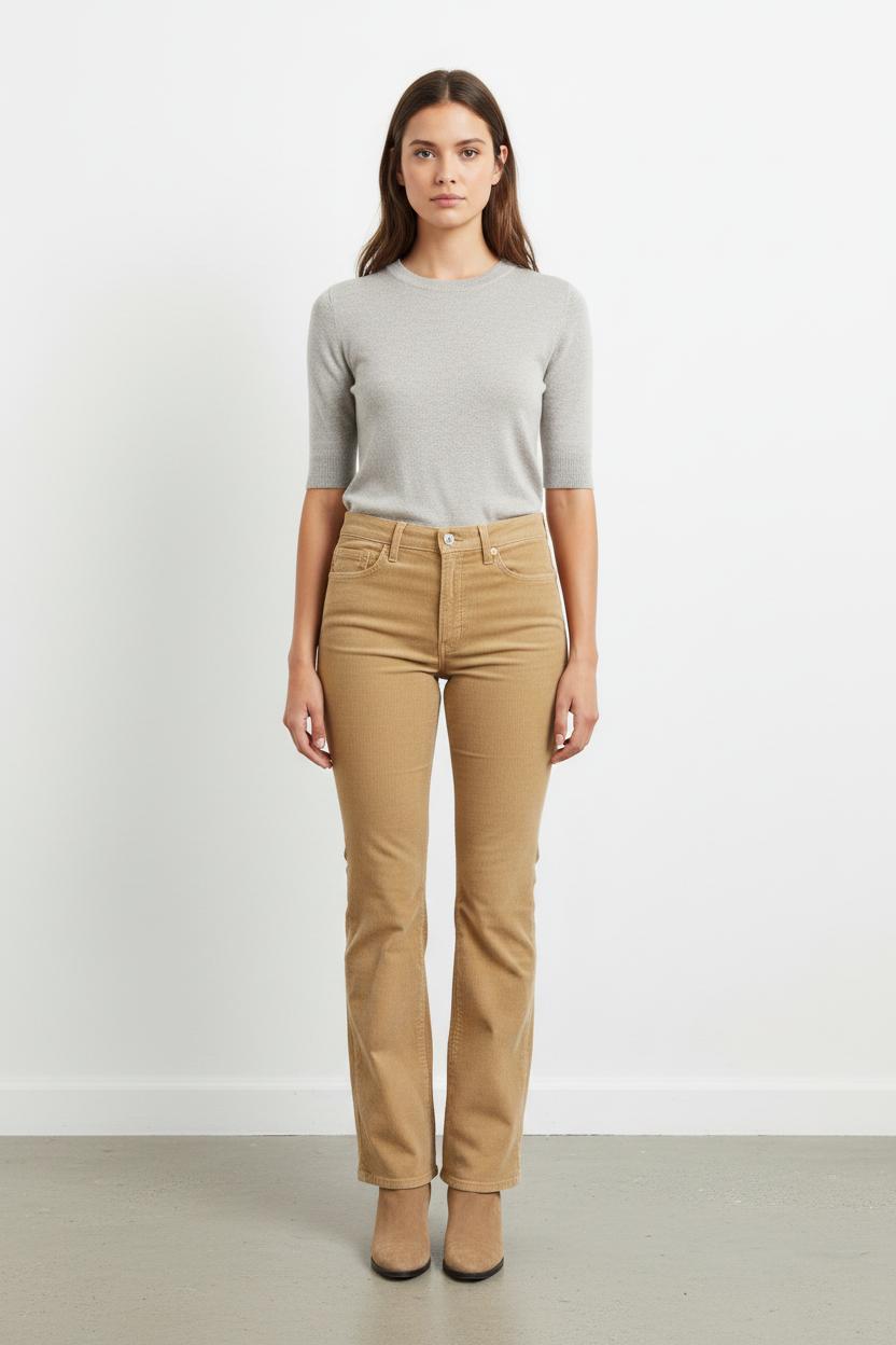 Cropped slim jeans with studs LEVI'S - Seconde main Beige