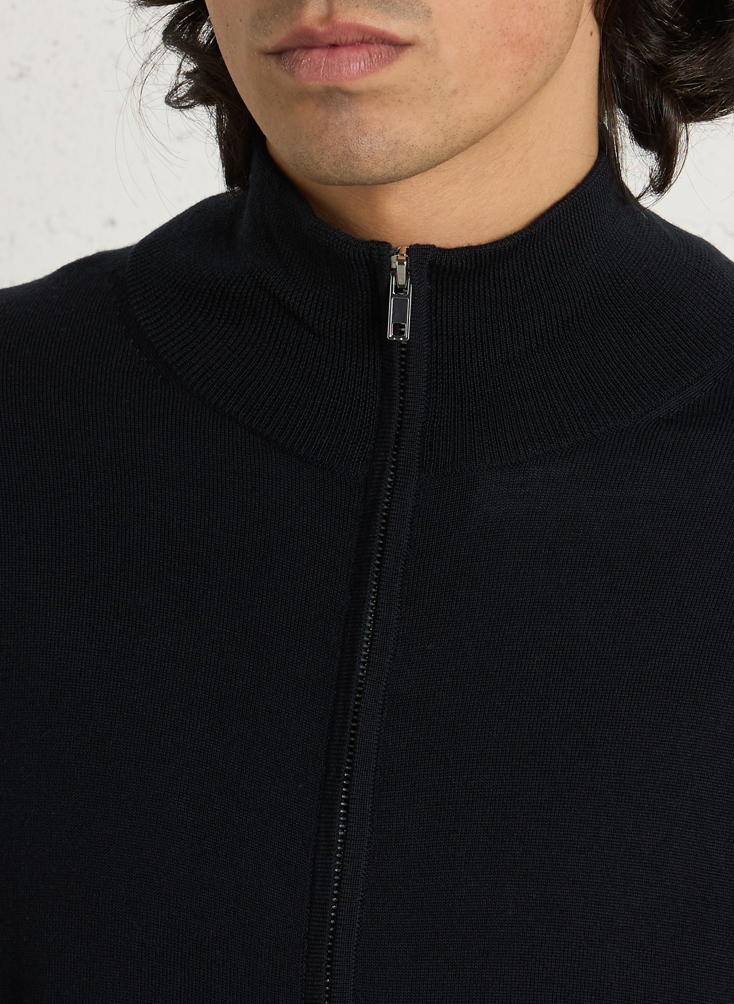Strickjacke aus Merinowolle AU PRINTEMPS PARIS Blau