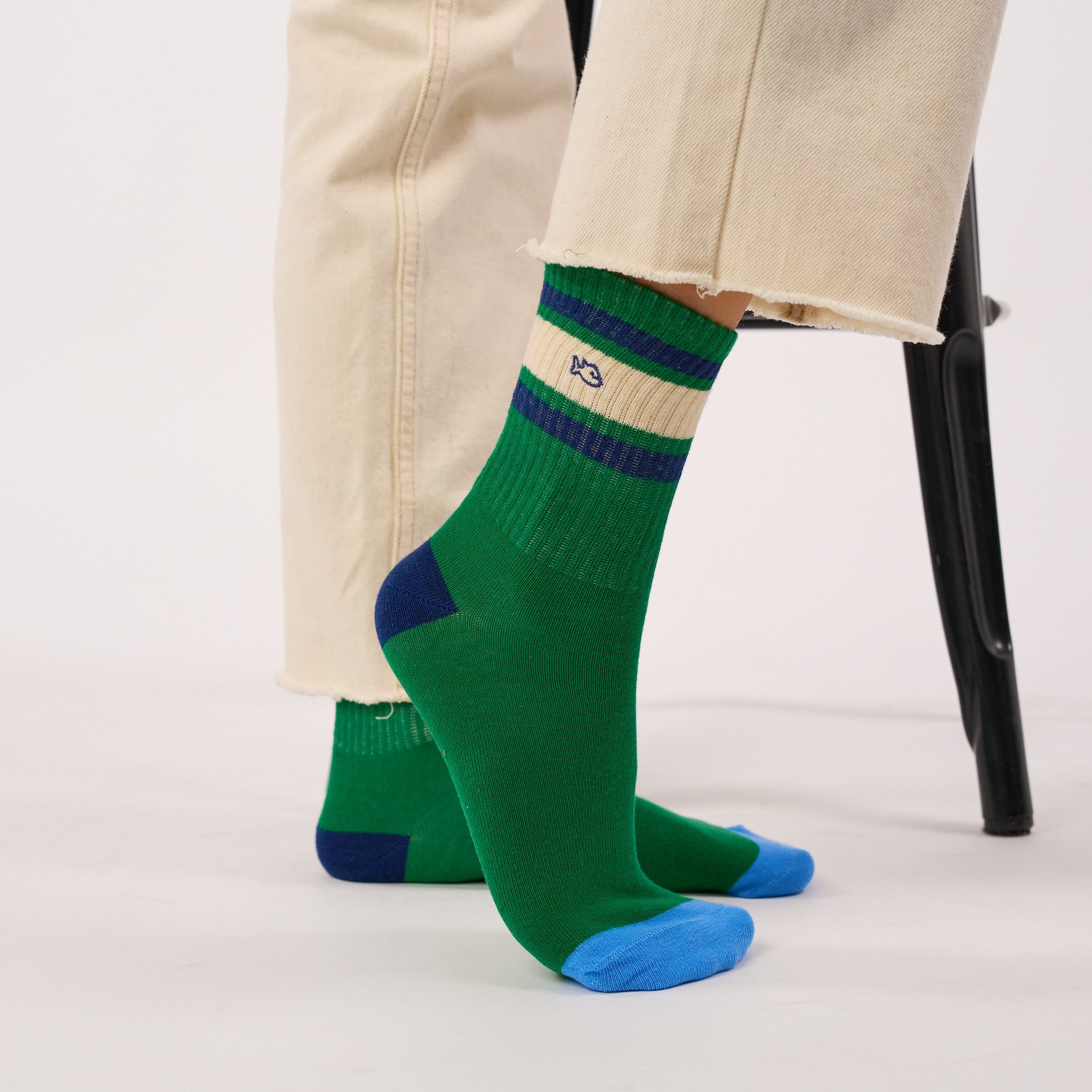 Cotton Tennis Socks BILLYBELT Green