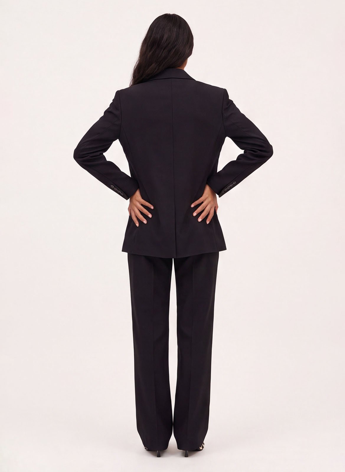 Rechte blazer met reverskraag | Zwart KOOKAI Dames