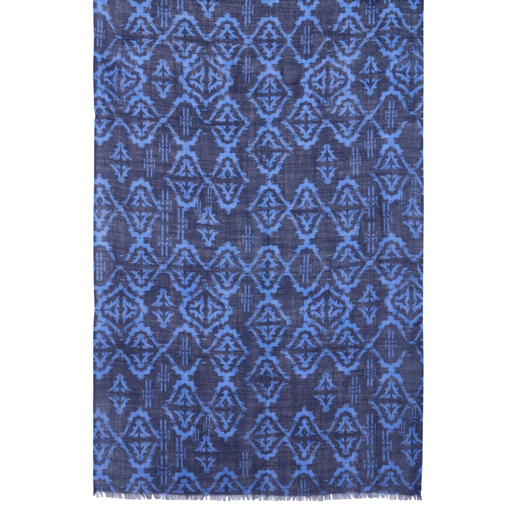Echarpe en laine LA FEE MARABOUTEE Bleu
