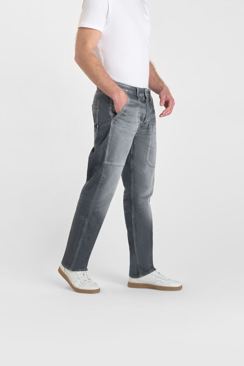 Loose-Fit Buttoned Jeans LE TEMPS DES CERISES Grey