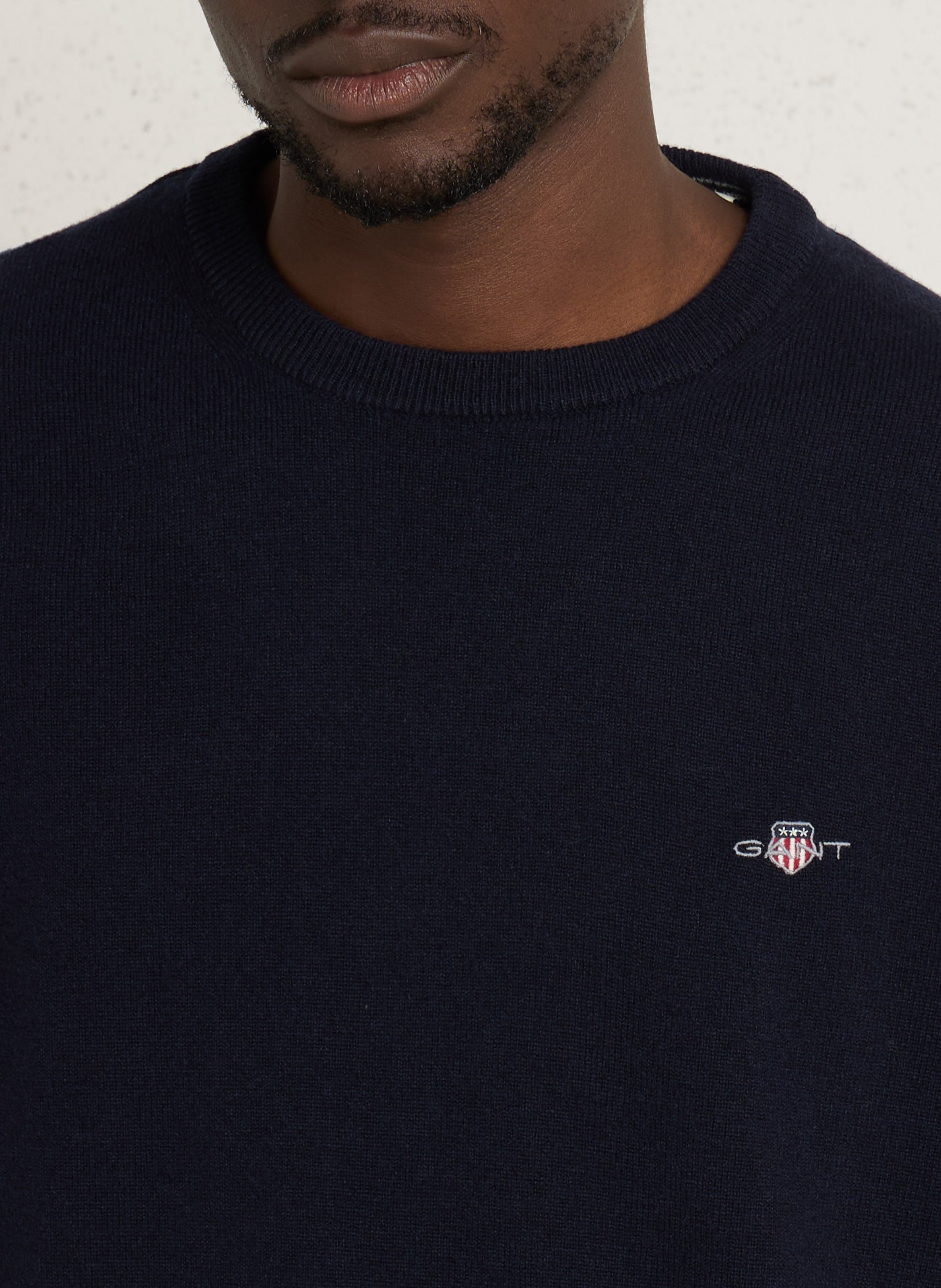 Wollen trui met ronde hals GANT Blauw