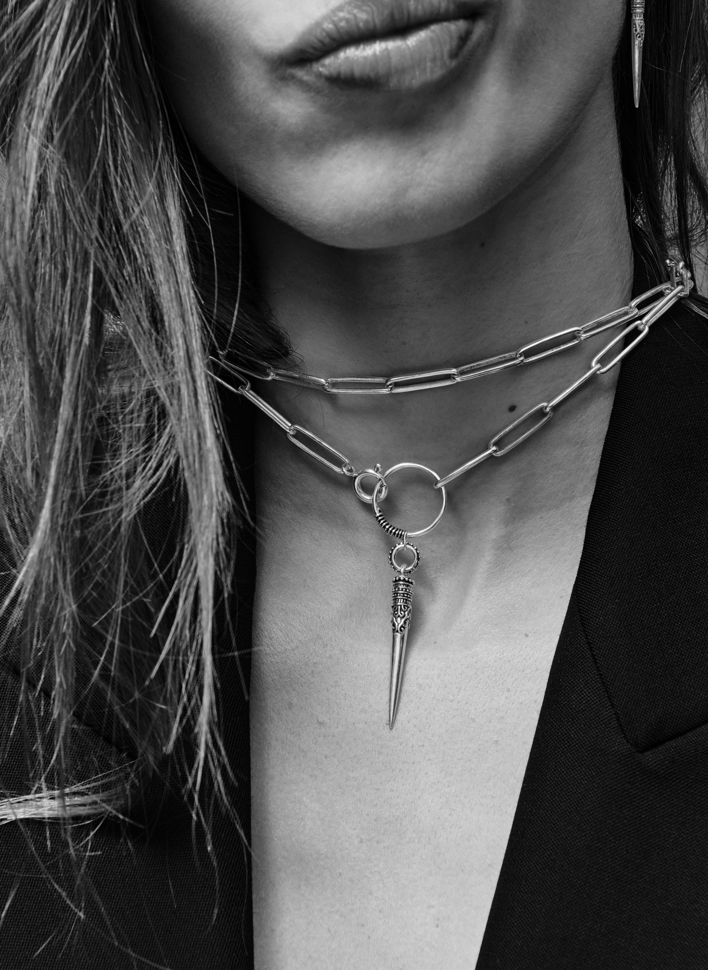 Collier en argent massif BA&SH Argent