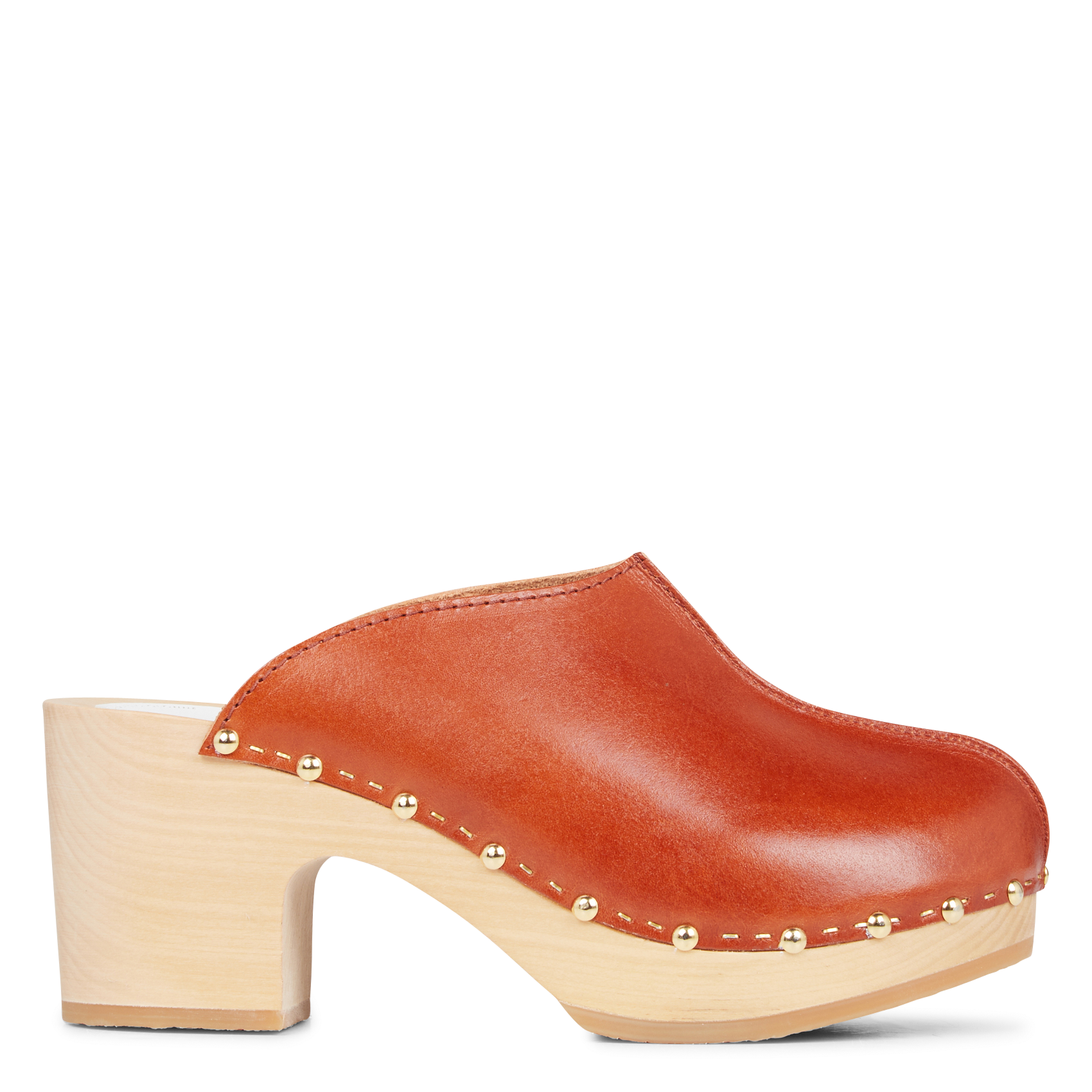 Sabots à talon en cuir SABOTS YOUYOU Marron