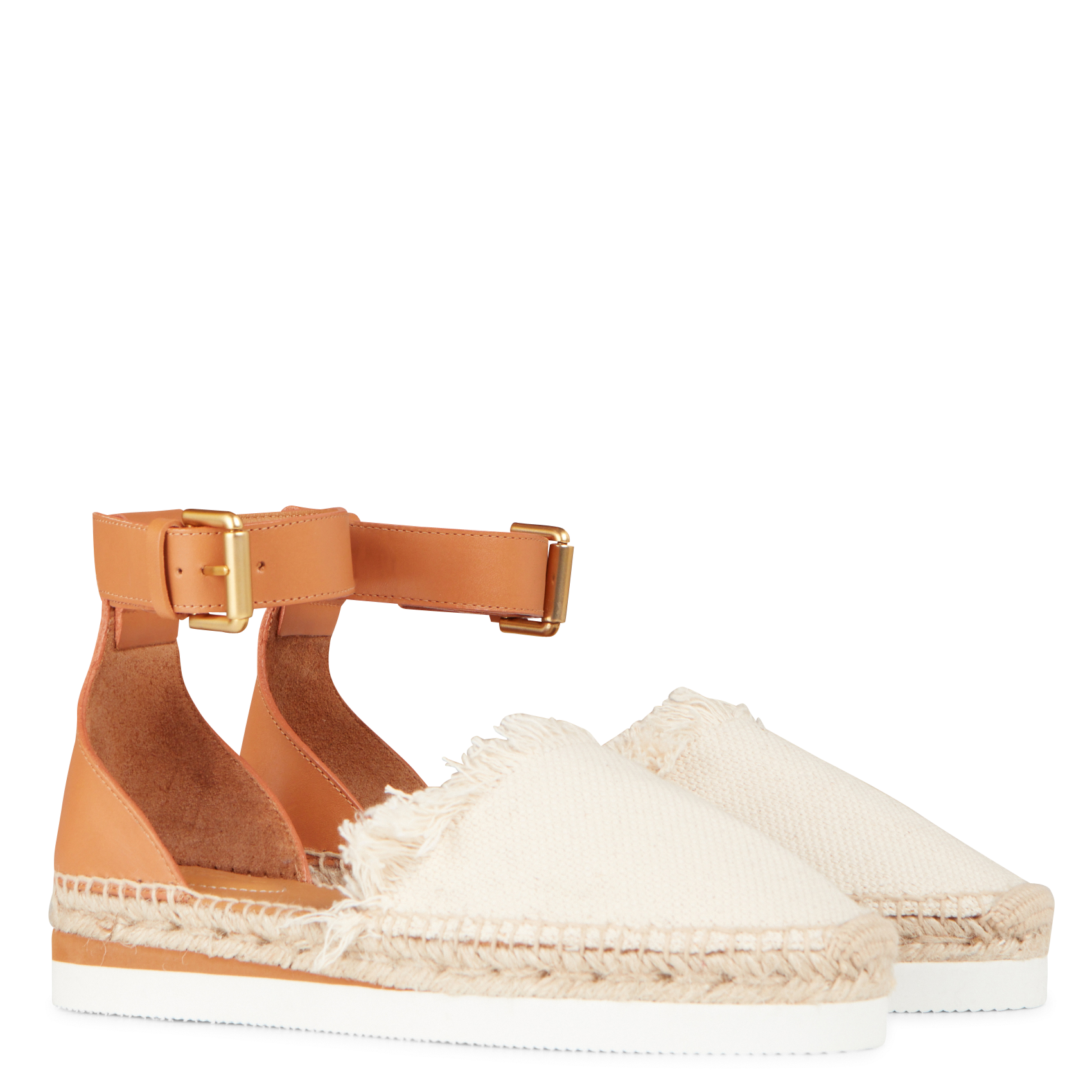 Canvas and leather espadrilles SEE BY CHLOE Beige