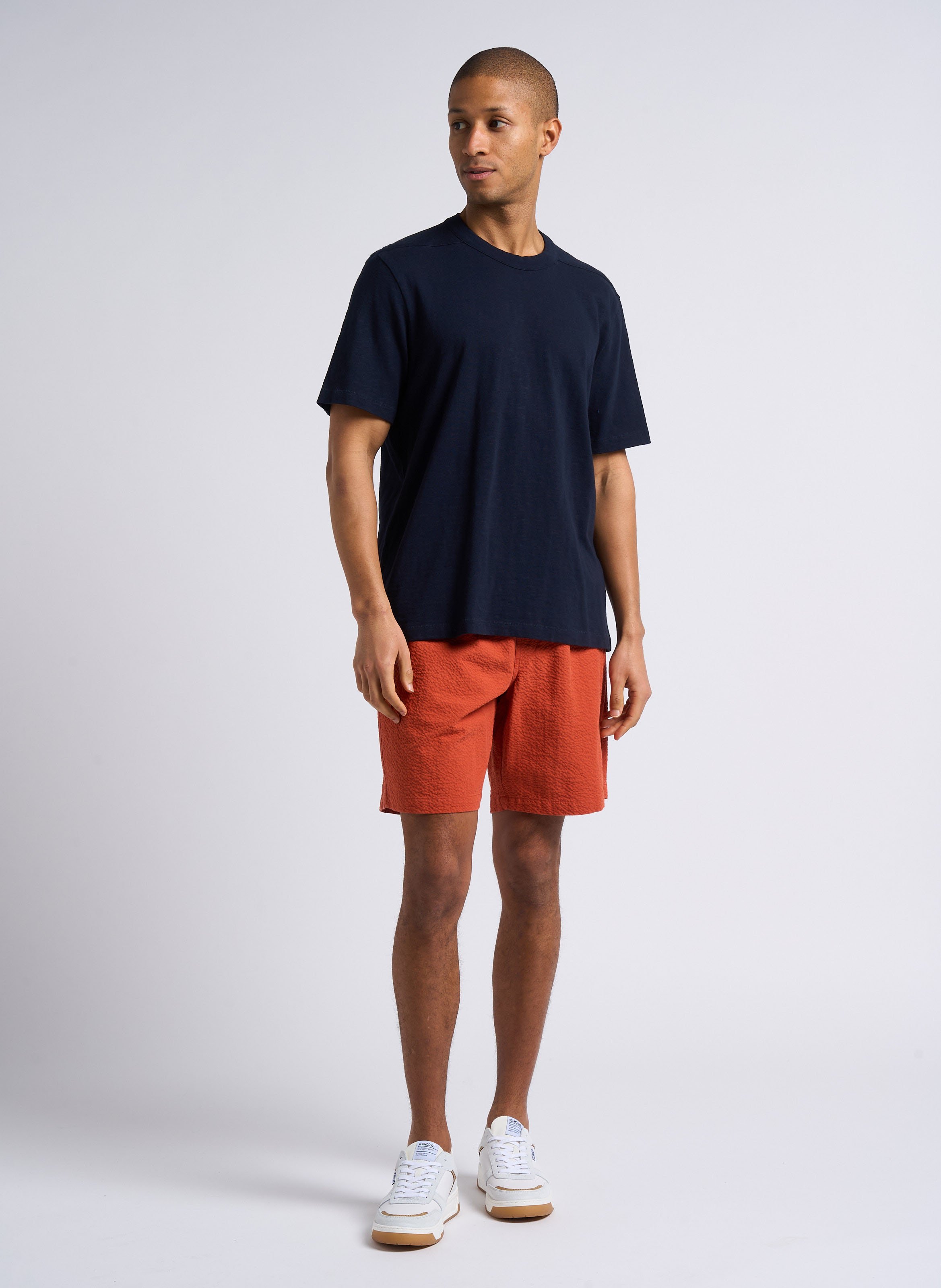 Short droit en coton mélangé HOMECORE Orange