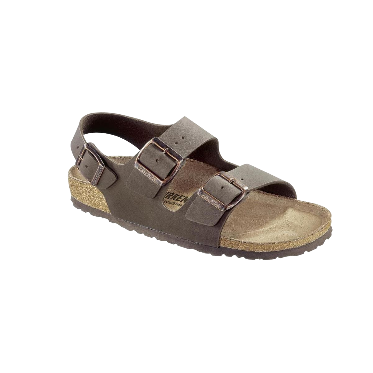 Faux leather sandals BIRKENSTOCK Brown