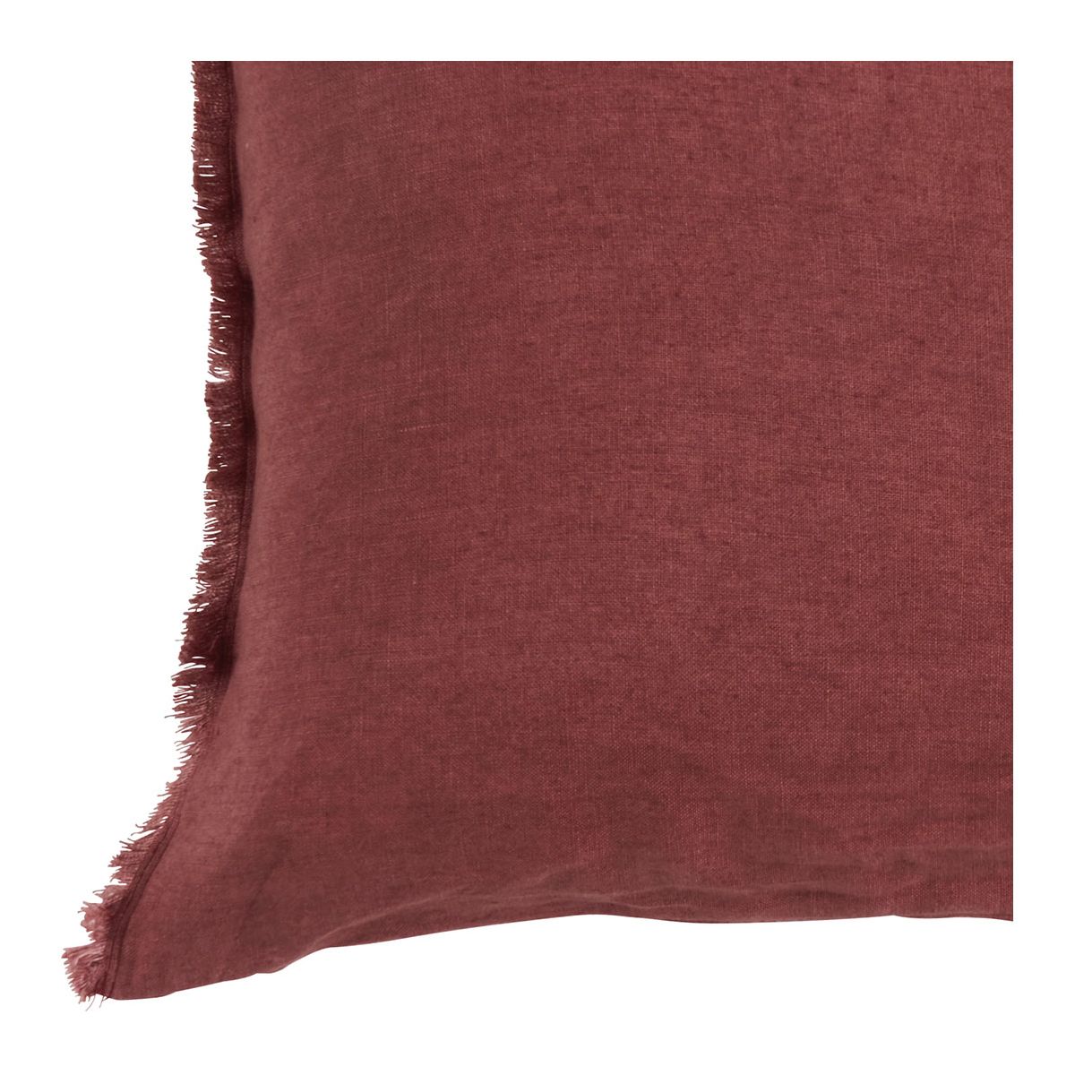Linen cushion cover BLANC D'IVOIRE Red