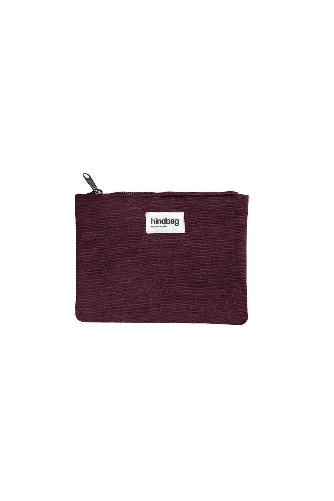 Cotton clutch bag HINDBAG Purple