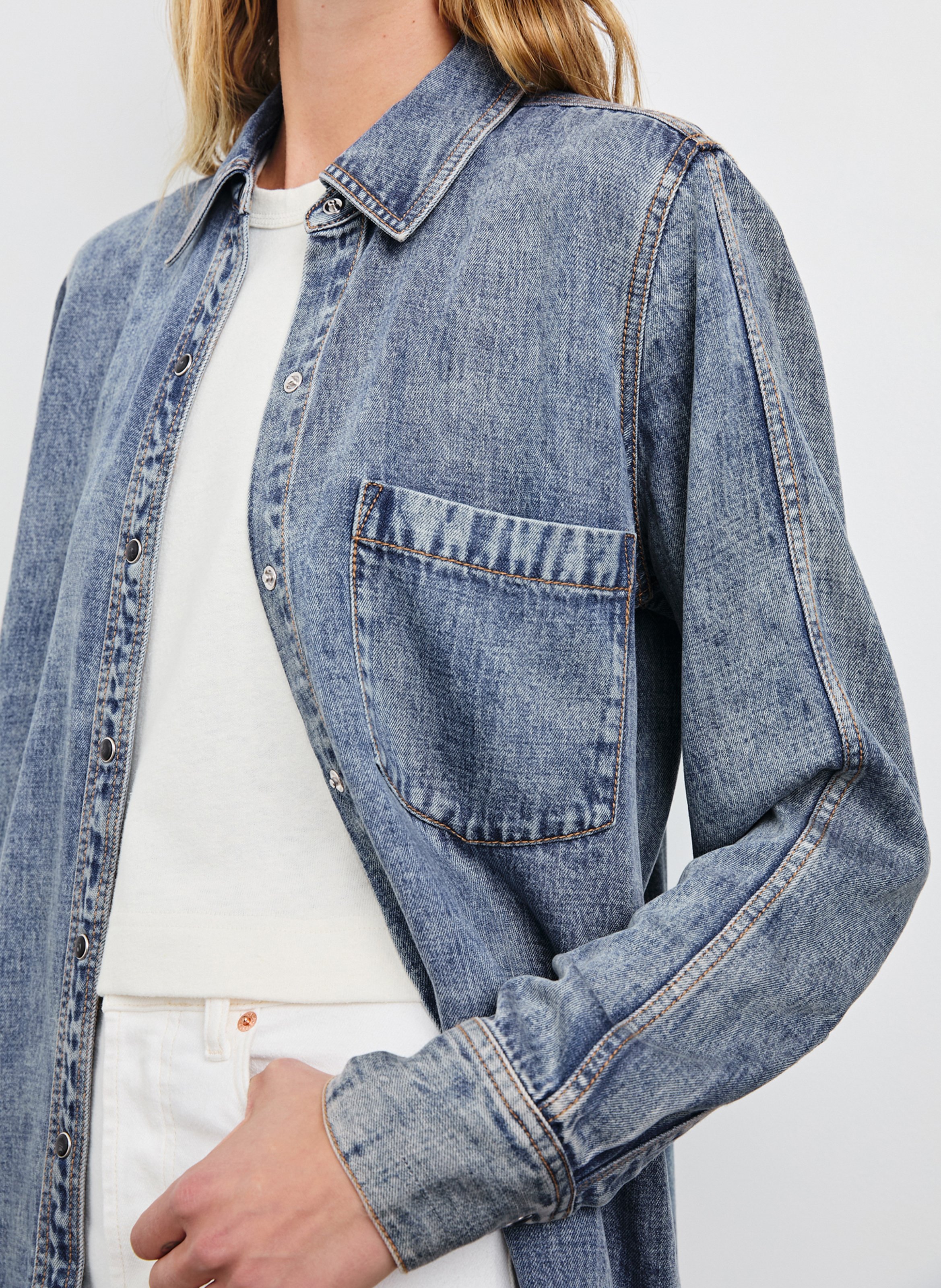 Chemise col classique RAILS Blue