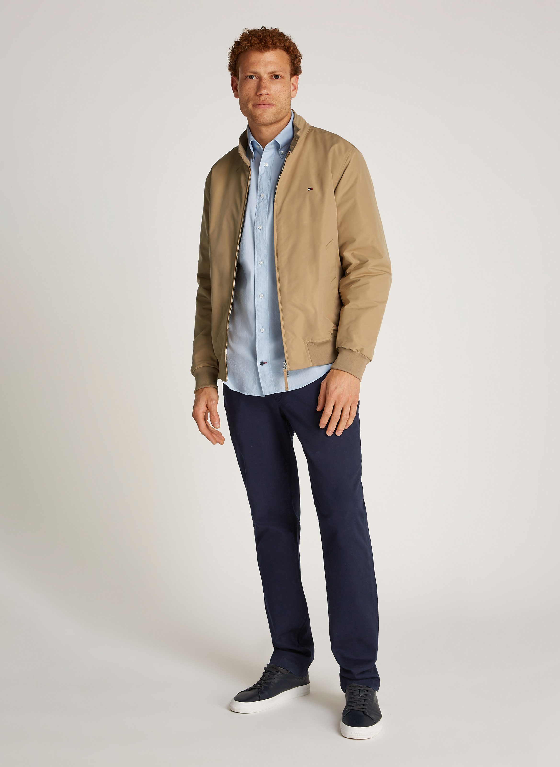 Veste ample à col montant boutonné TOMMY HILFIGER Beige
