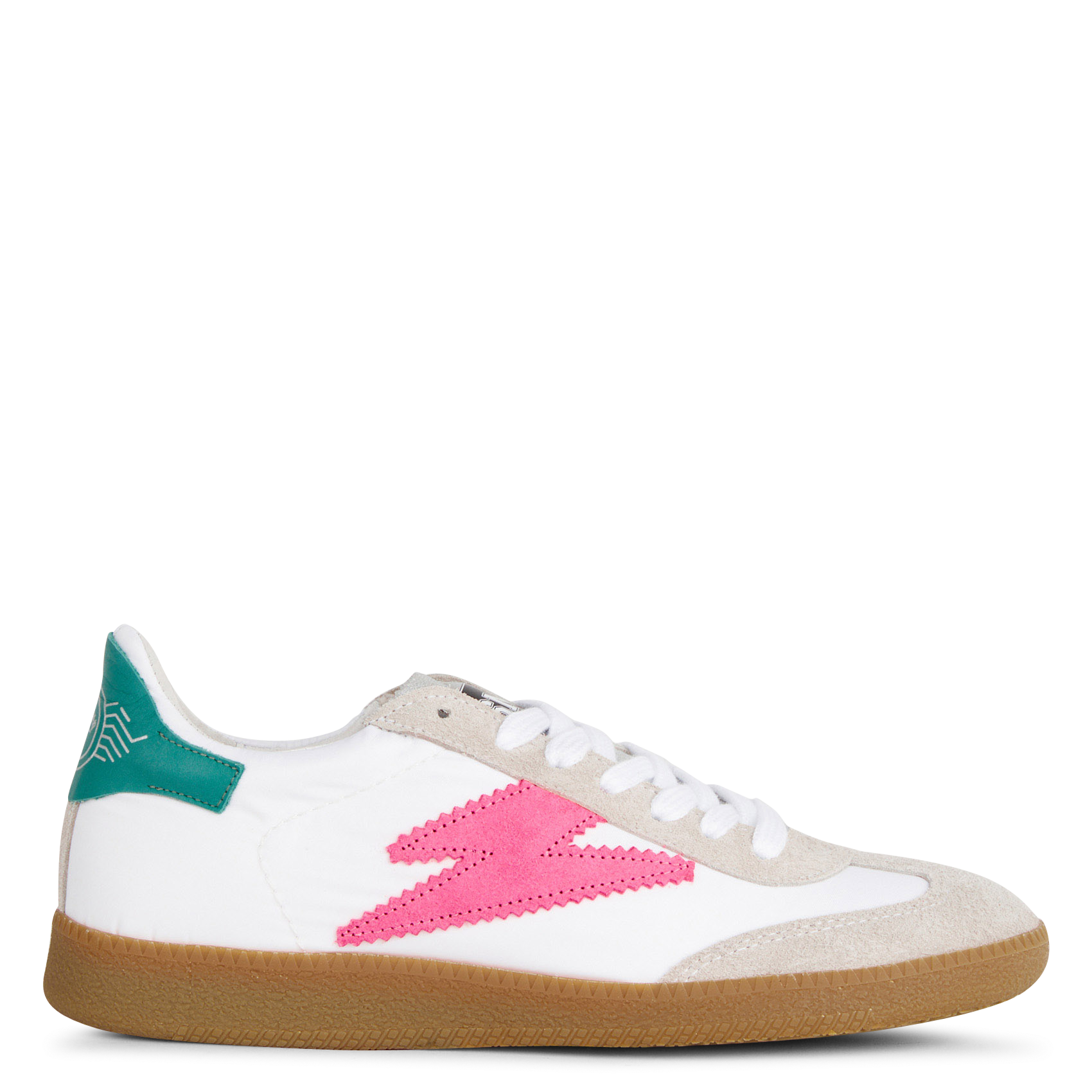 Baskets basses bi-matière SEMERDJIAN - SMR Blanc