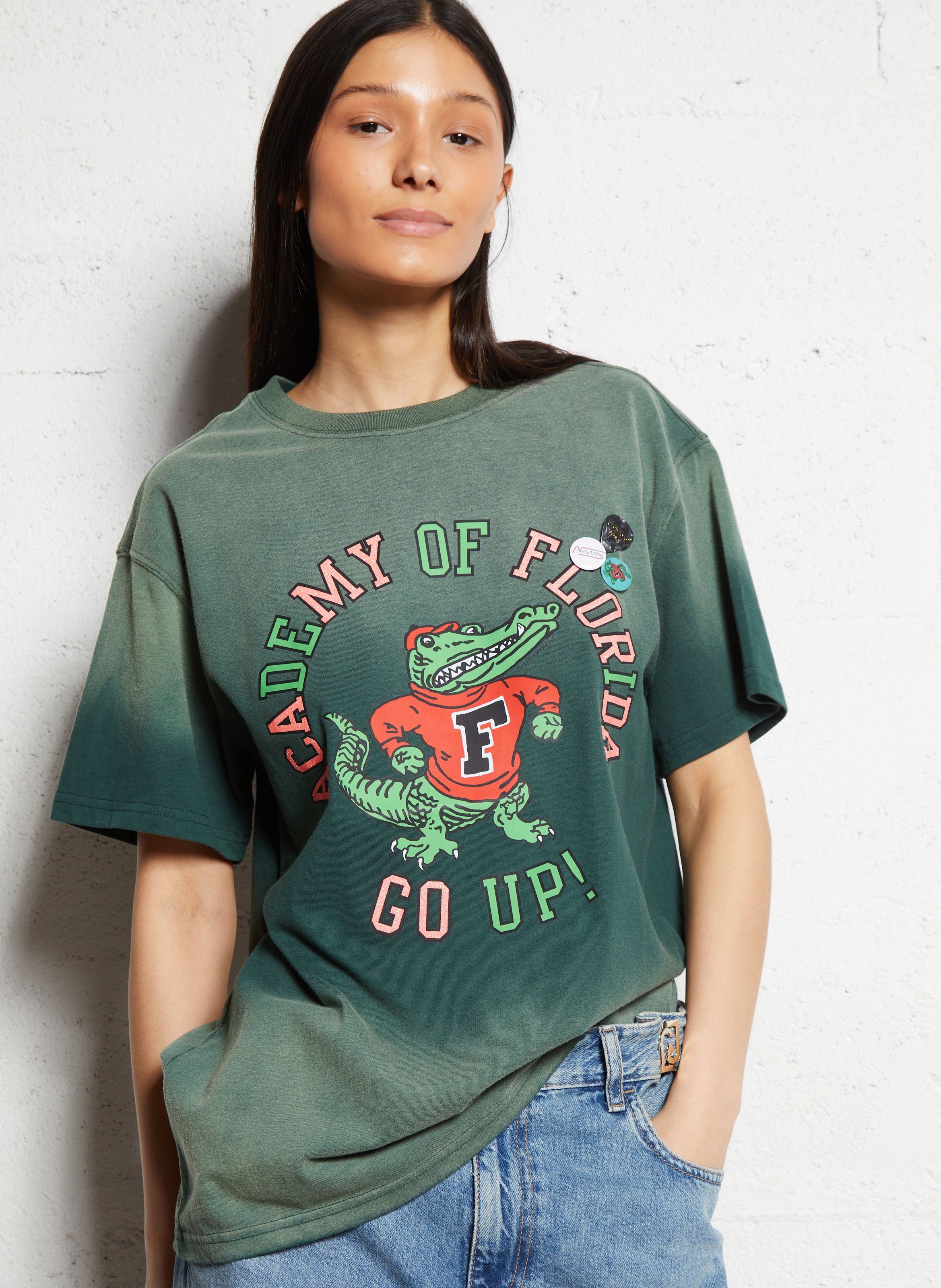 Camiliday round-neck sleeveless cotton top NEWTONE Green