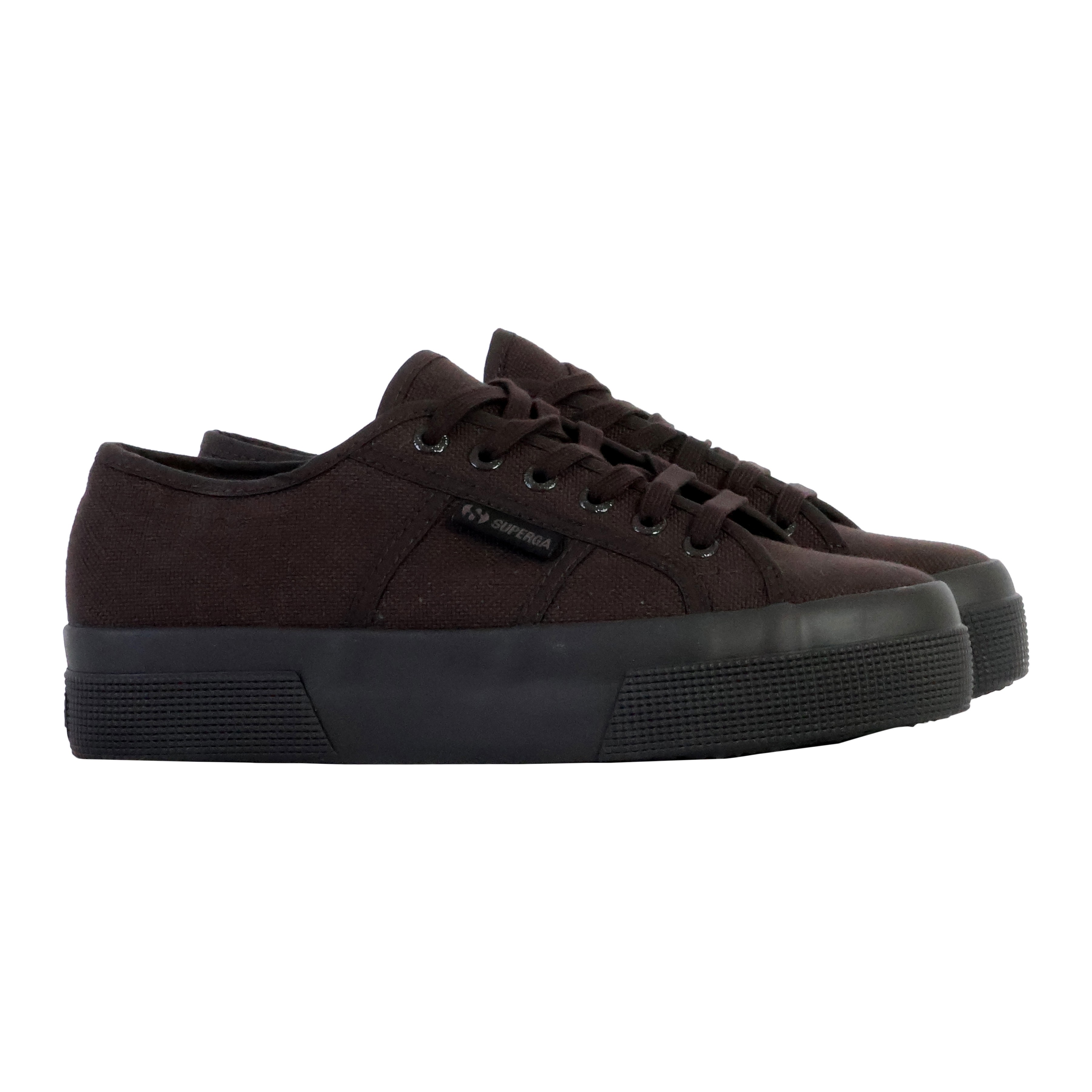 Superga platform low-top lace-up sneakers SUPERGA Black