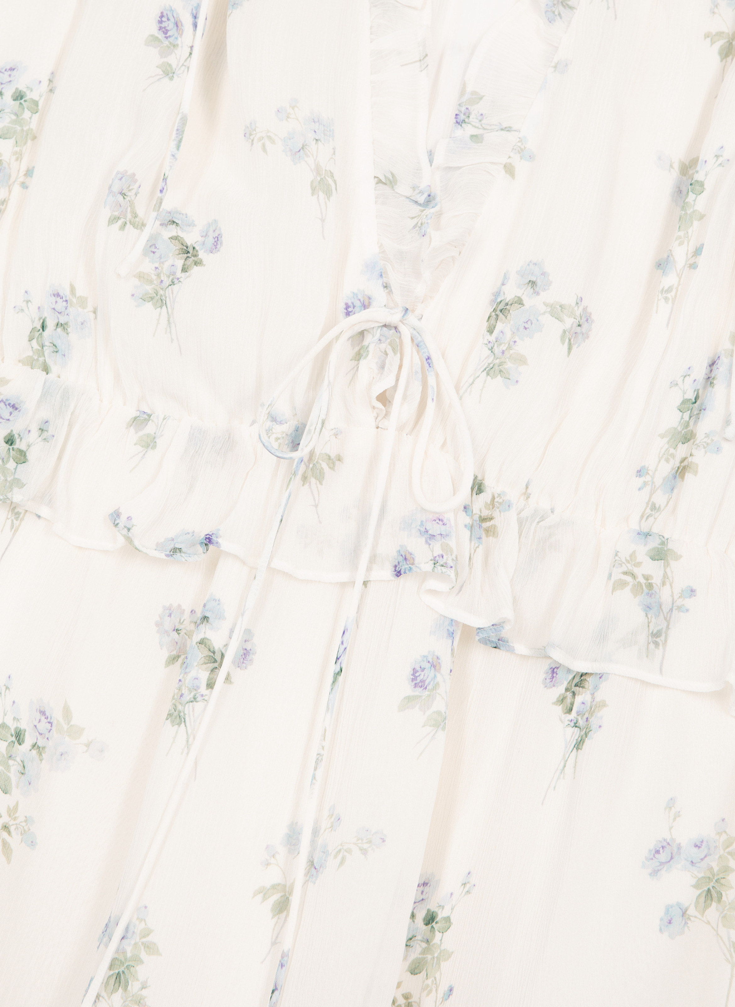 Short dress with ruffled floral print THE KOOPLES White