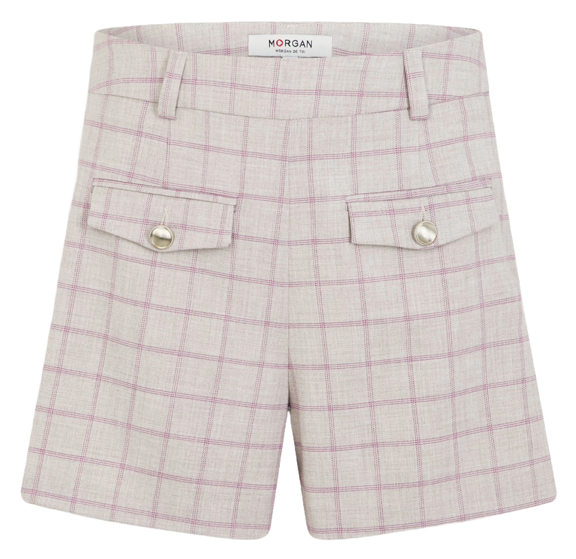 Straight checked shorts MORGAN Multicolored