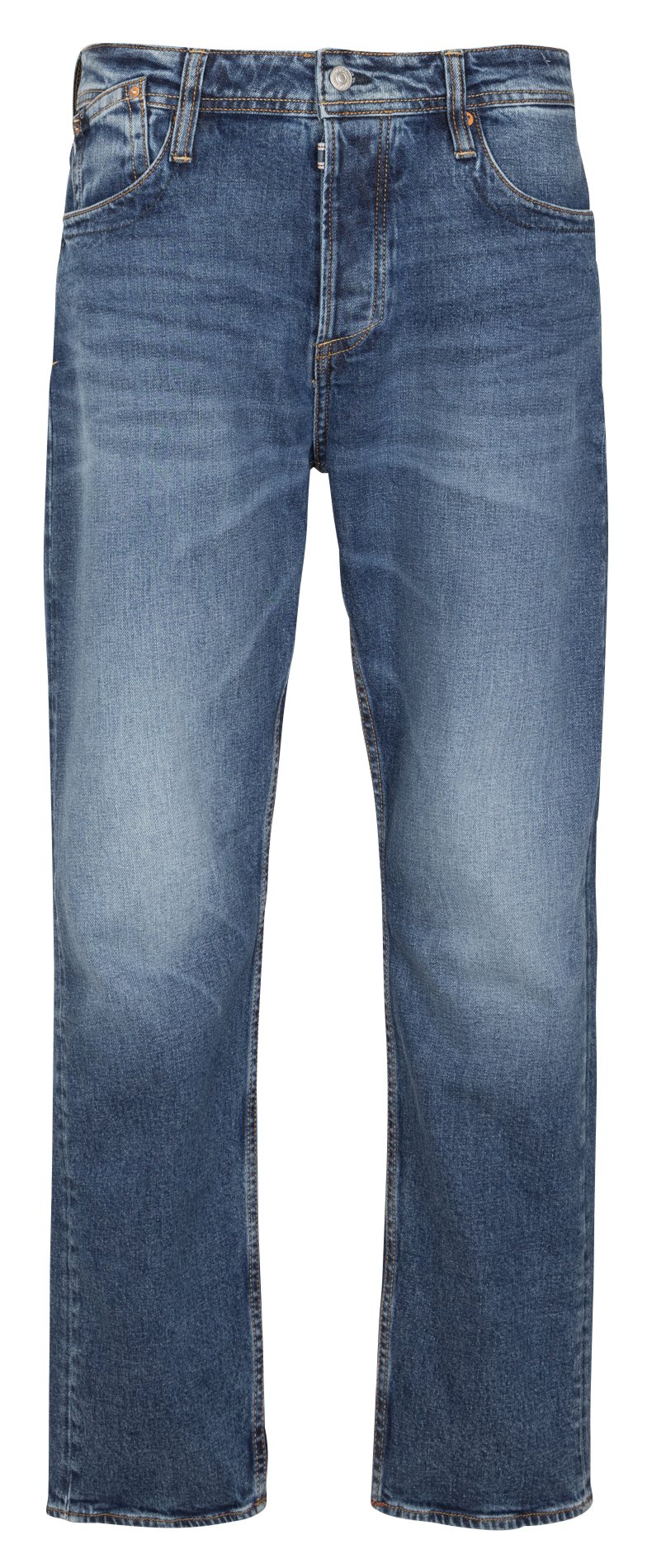 Cotton-blend wide-leg jeans LE TEMPS DES CERISES Blue