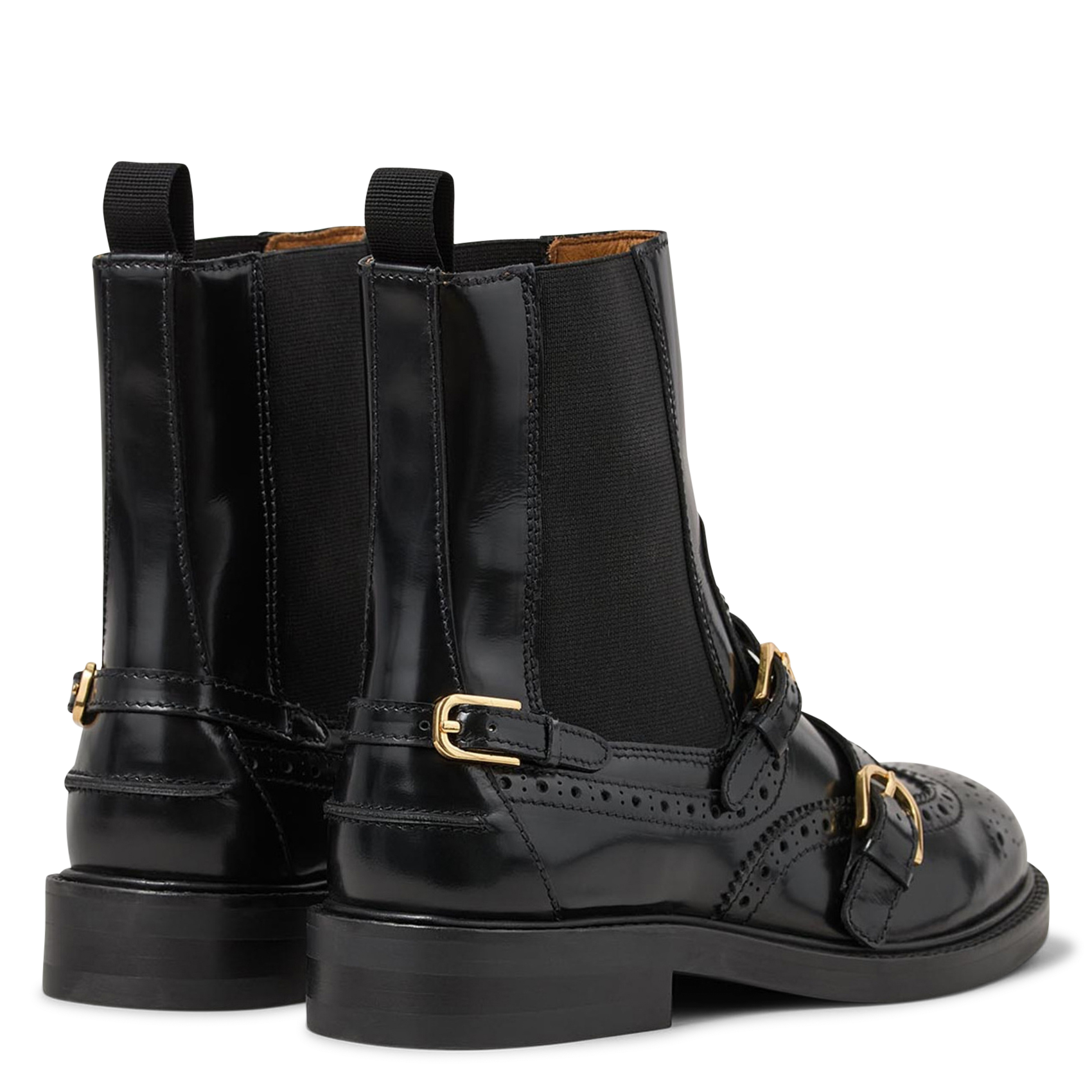 Bottines en cuir SANDRO Noir