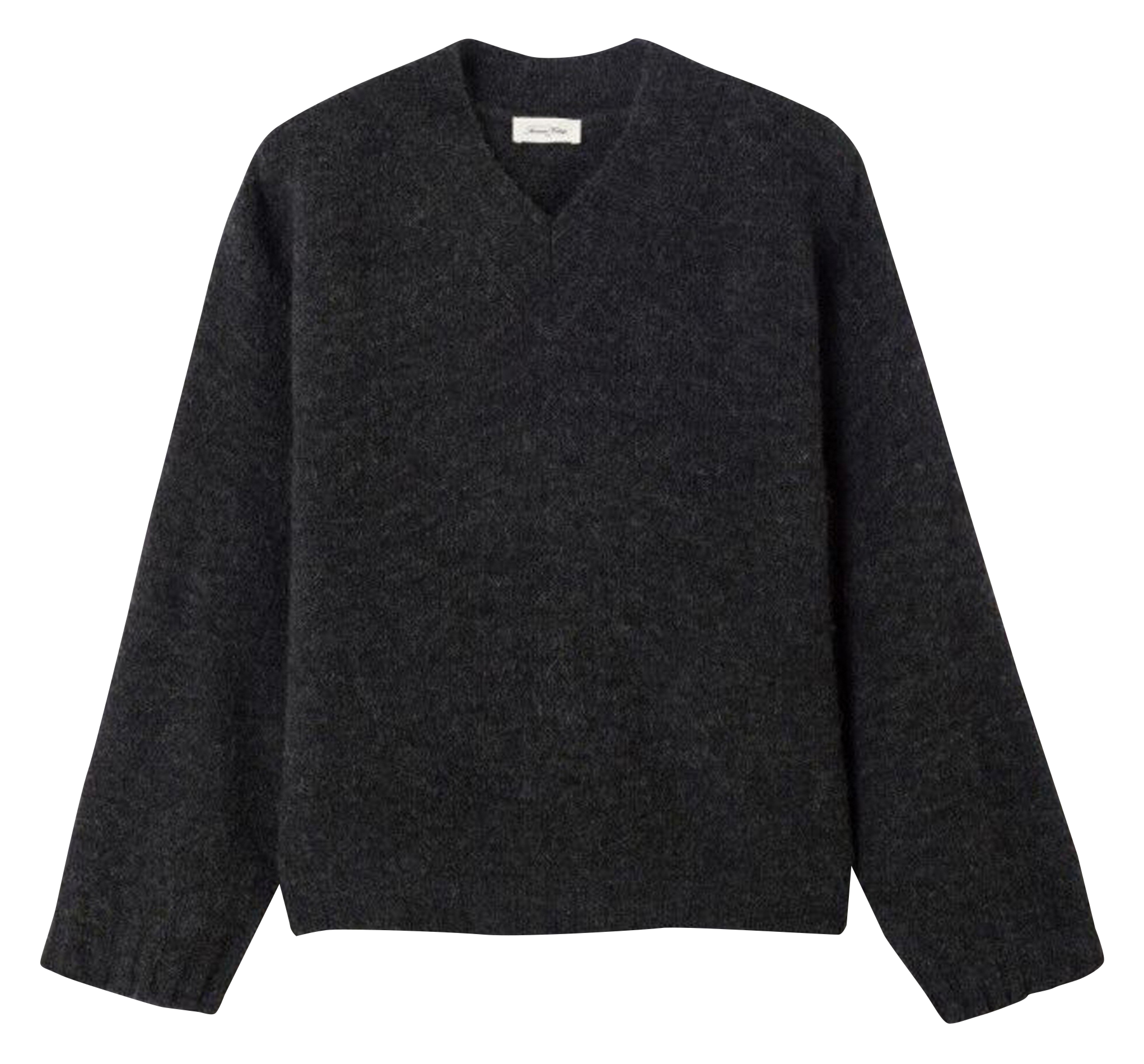 Pull droit col V  AMERICAN VINTAGE Gris