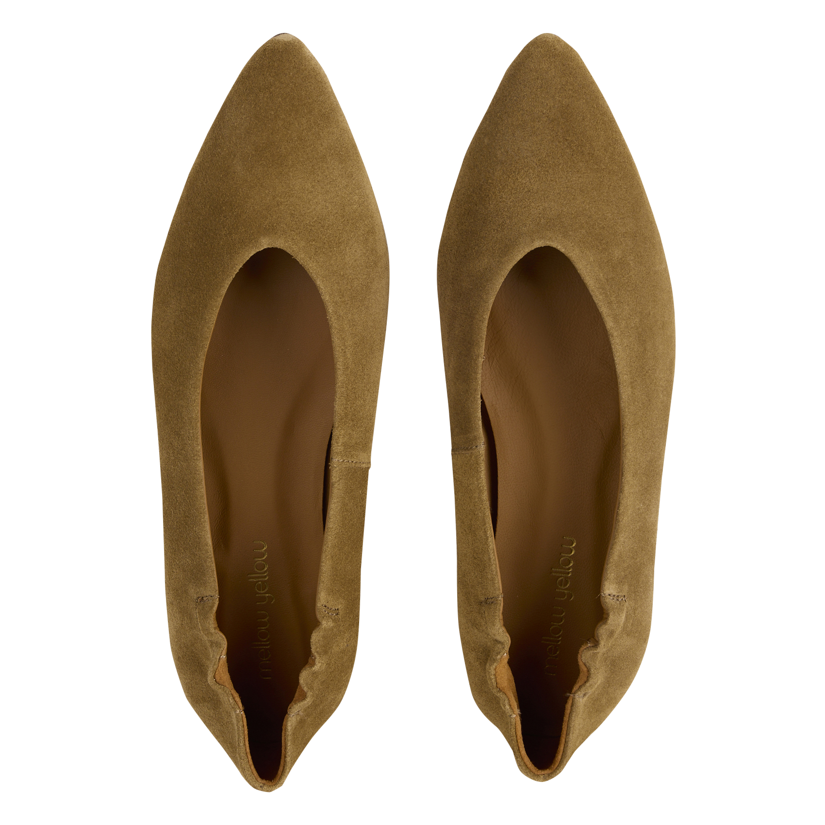 Ballerines en cuir velours MELLOW YELLOW Marron