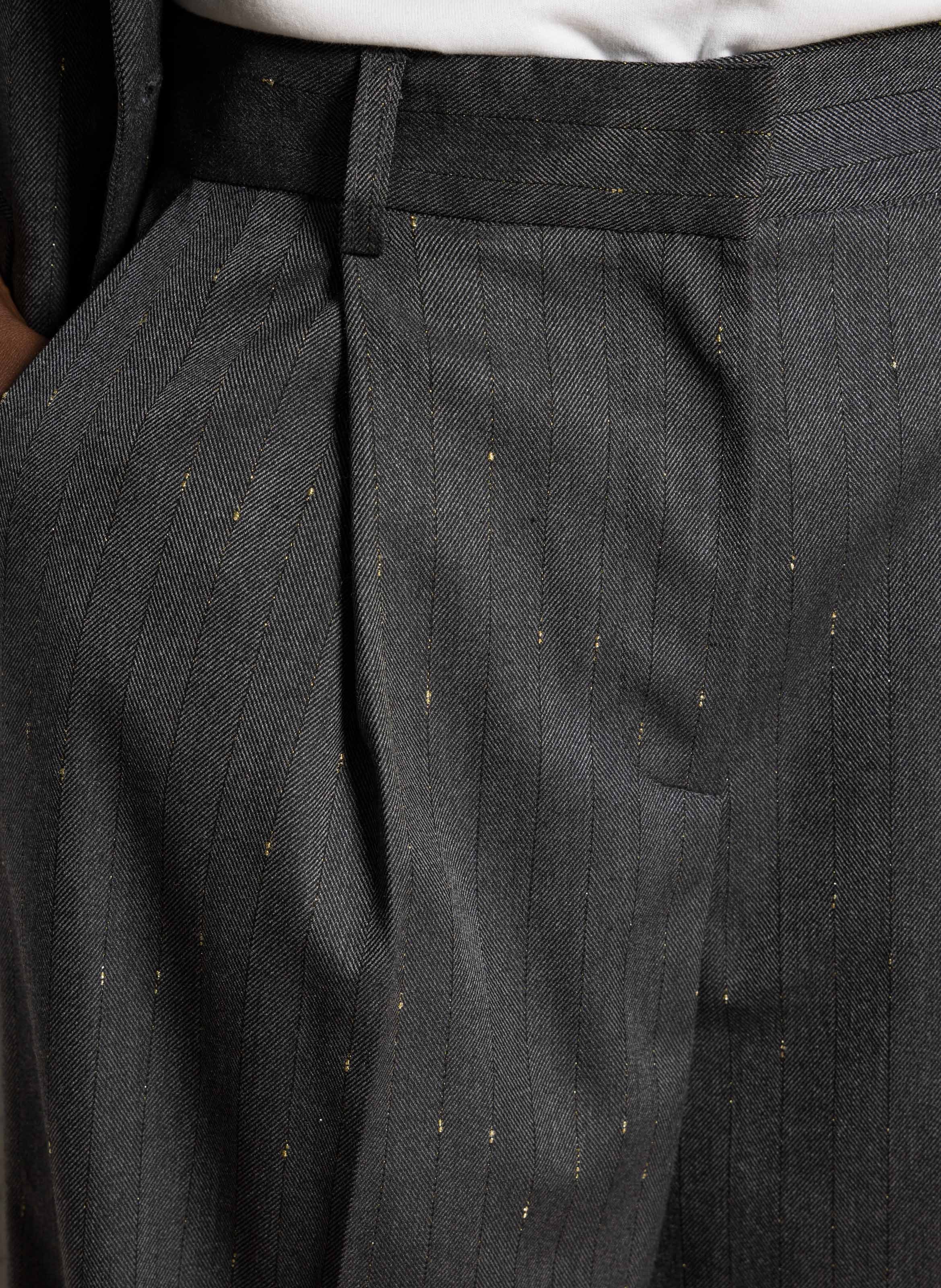 Azawood high-waisted wide-leg trousers IMPERIAL Grey