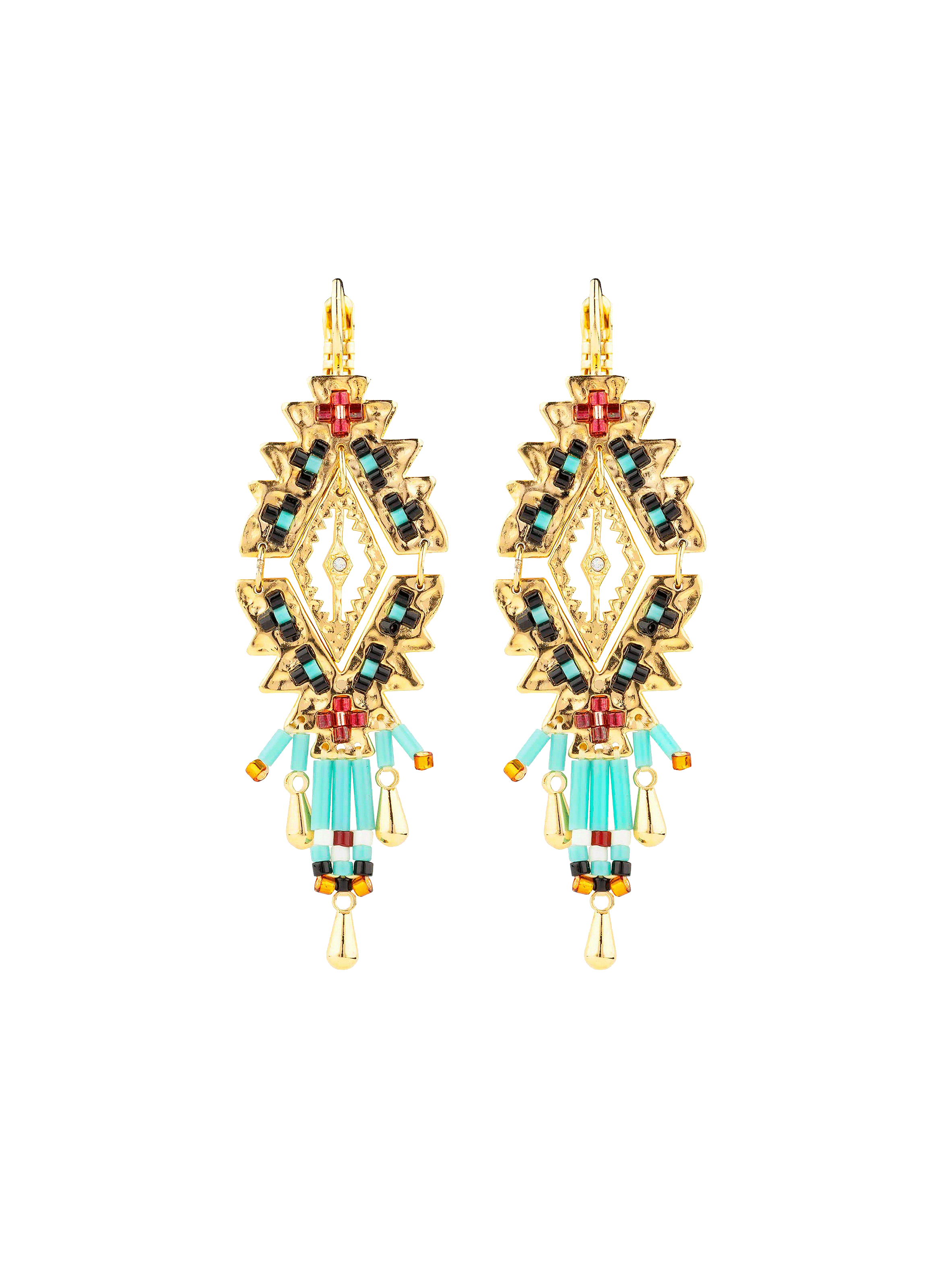 Bead dangle earrings HIPANEMA Blue