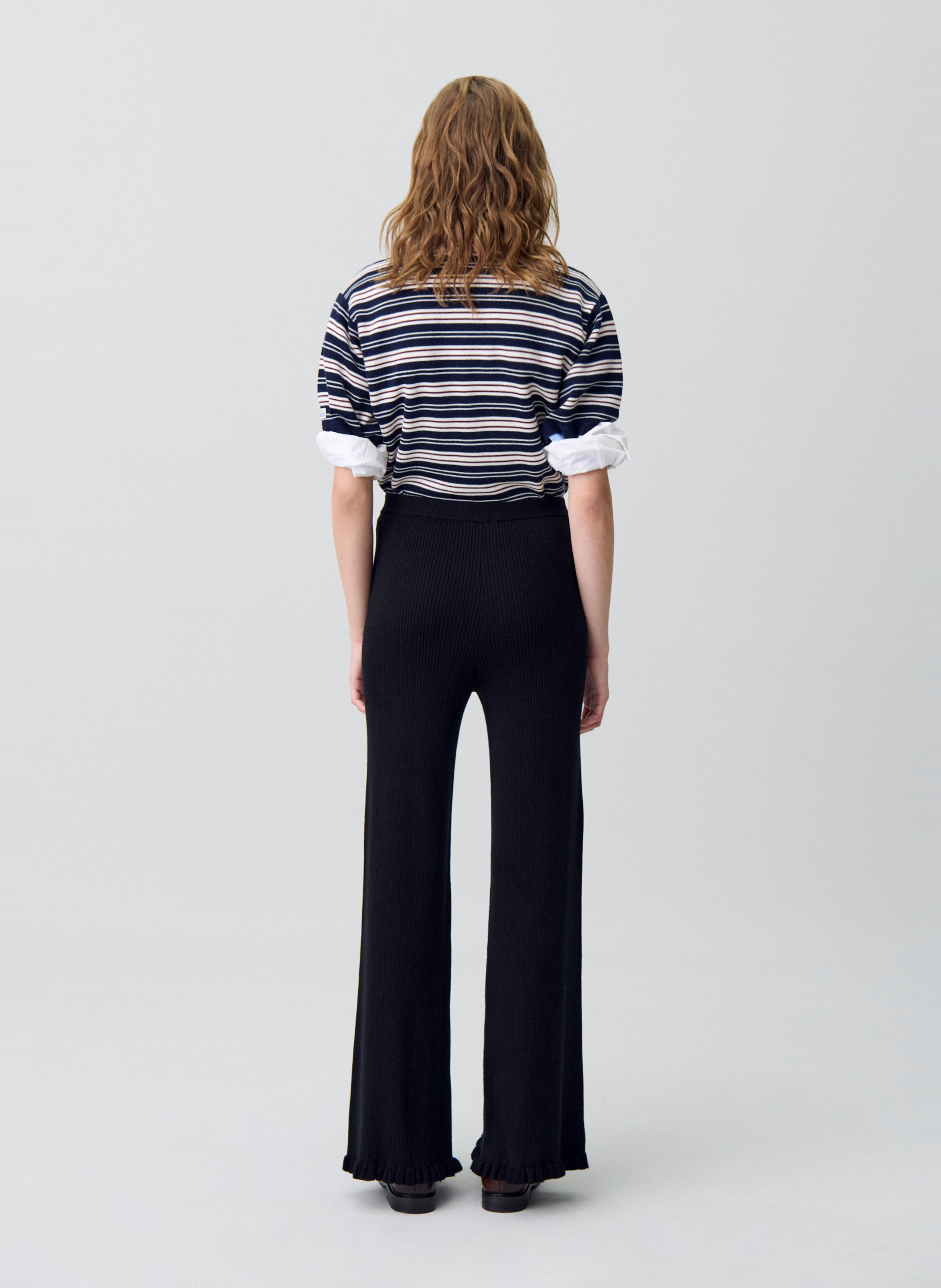 Flare knit pants CLAUDIE PIERLOT Black