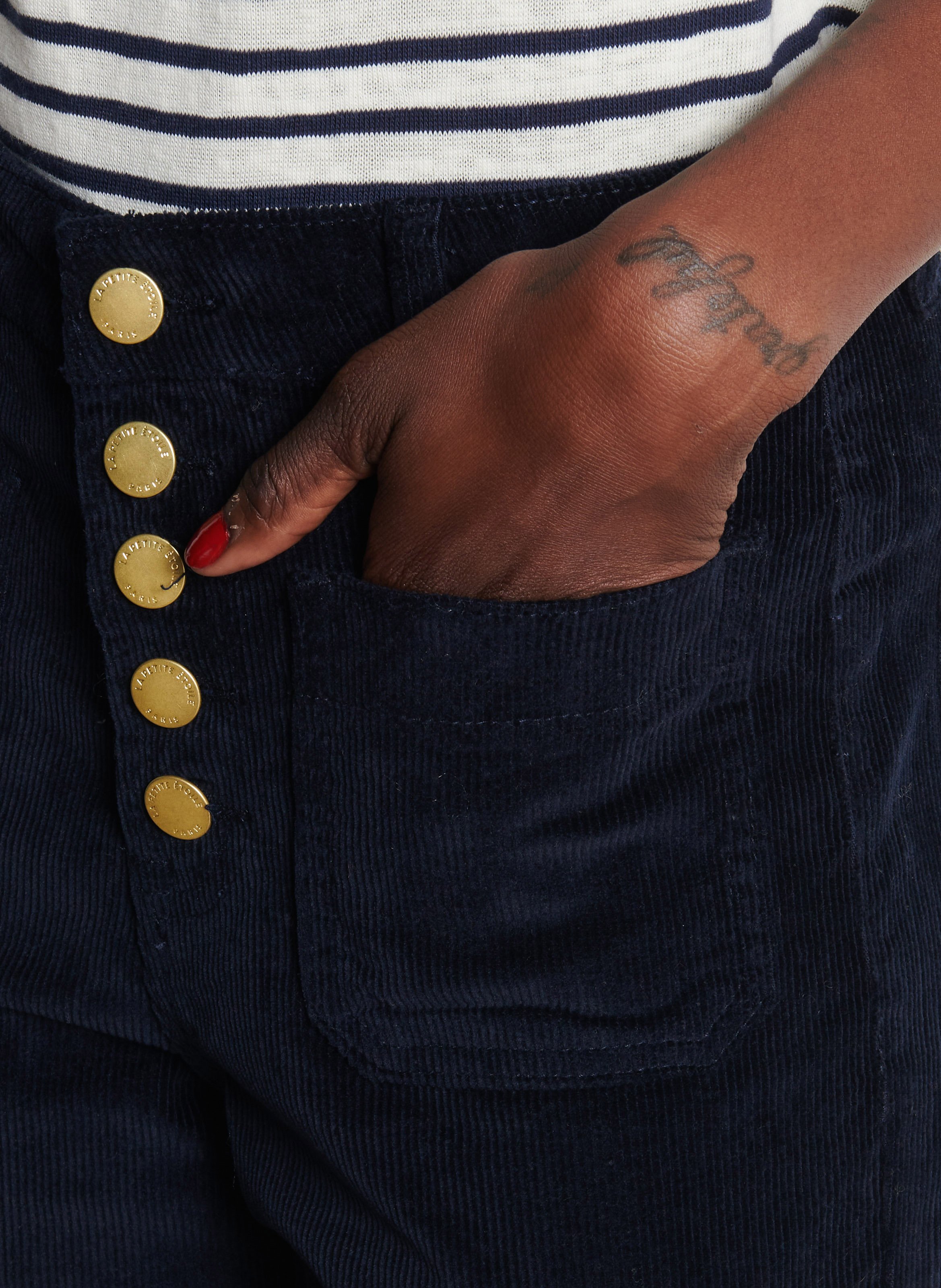 Ausgestellte High Waist Jeans LA PETITE ETOILE Blau