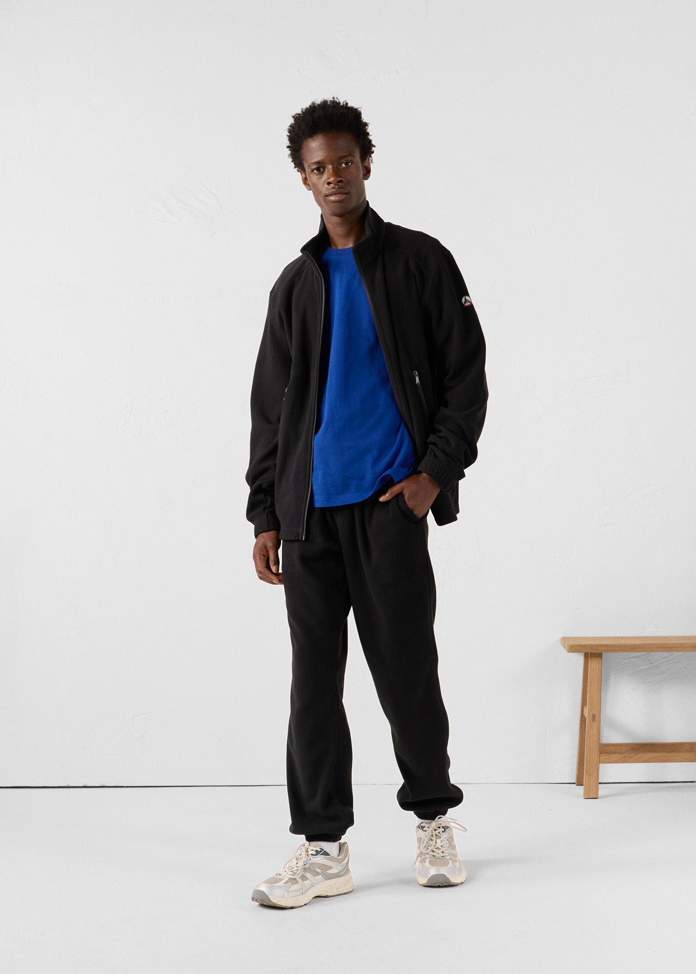 Fleece zip-up jacket JOTT Black