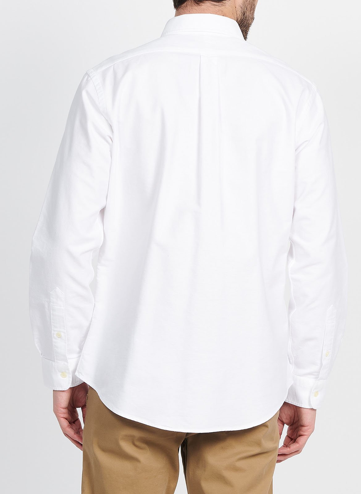 Baumwollhemd mit Button-down-Kragen, Regular Fit POLO RALPH LAUREN Weiss