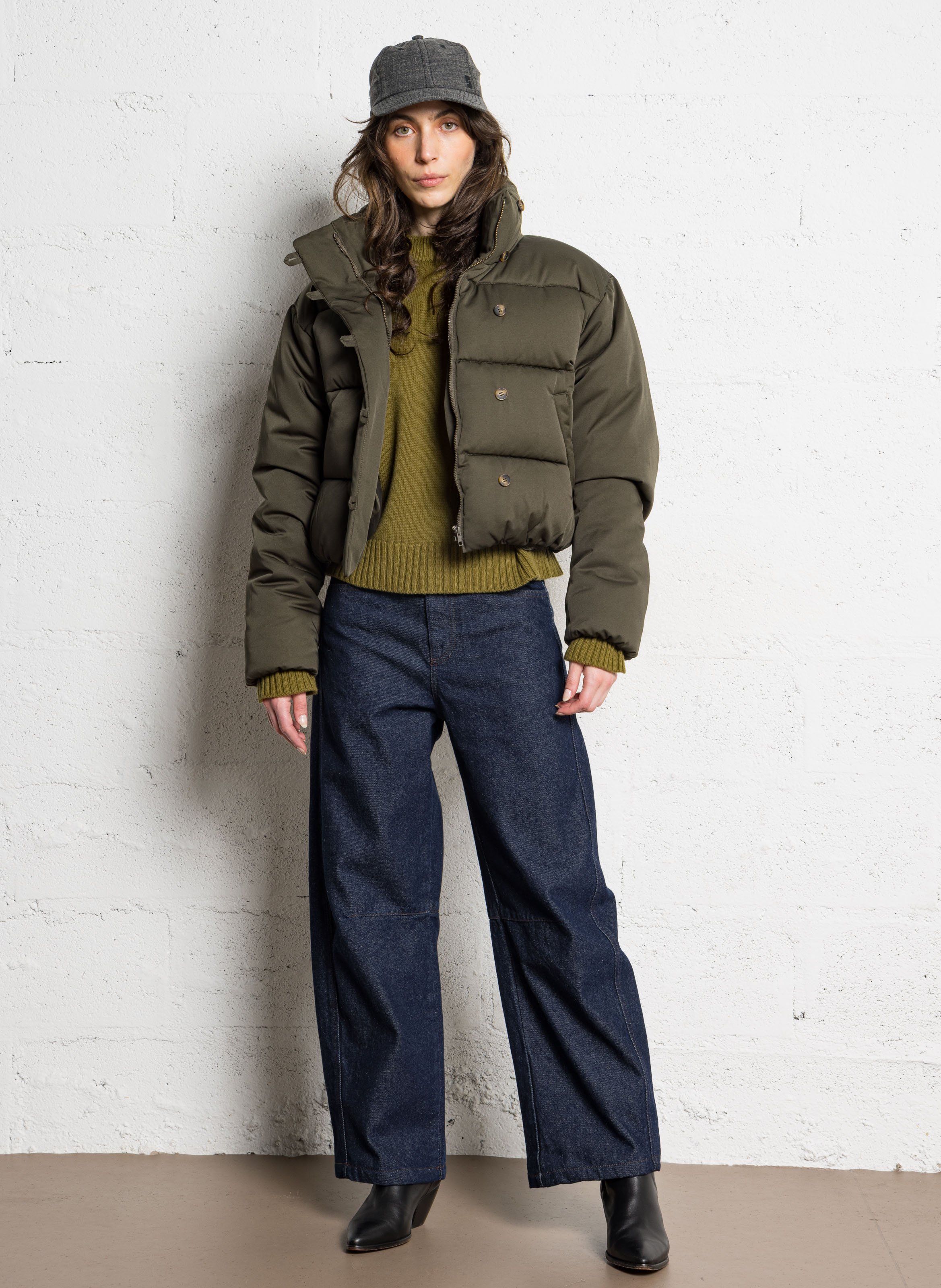 Gestreepte wollen trui SOEUR Bruin