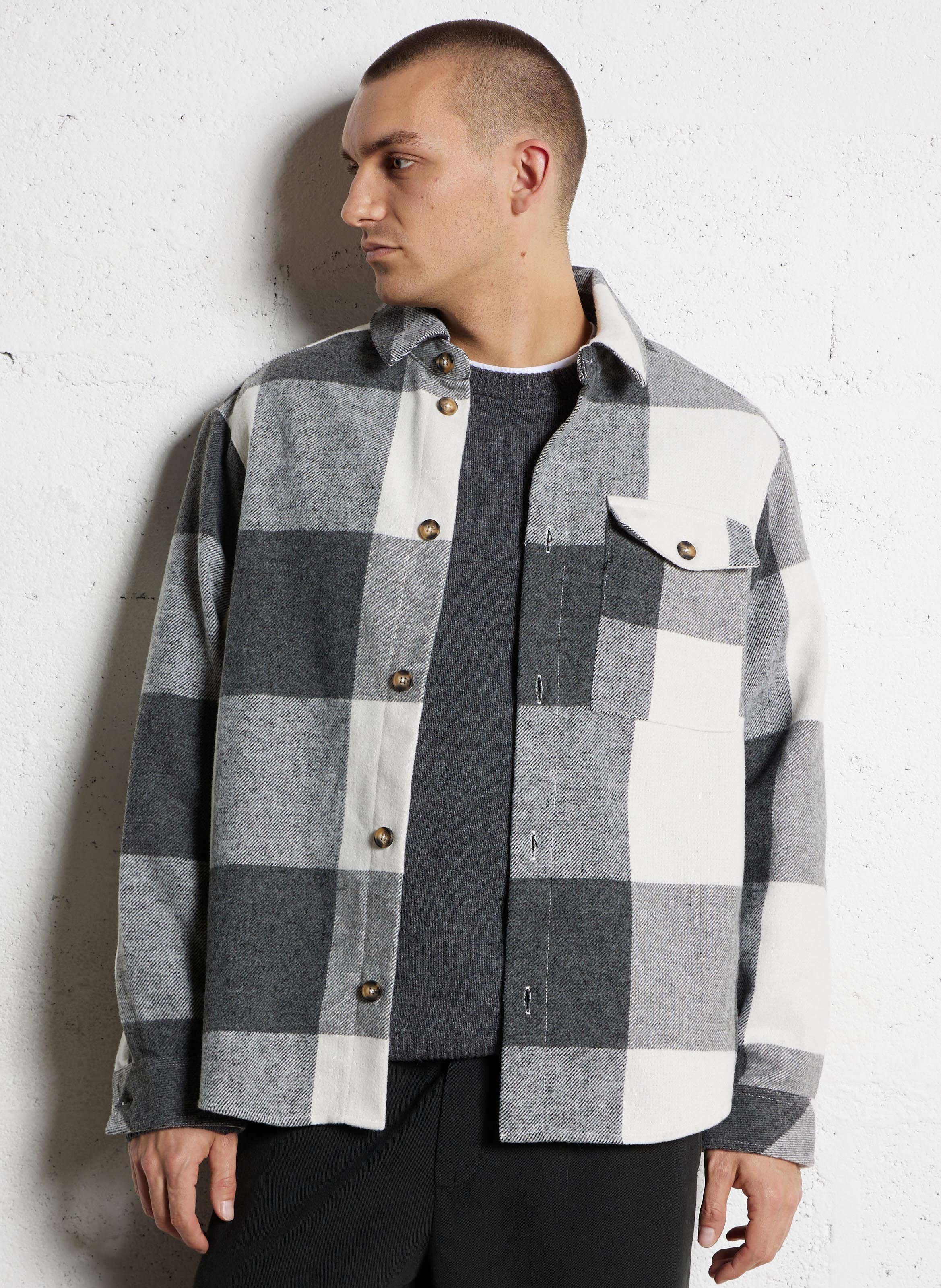 Checked overshirt SOLID
