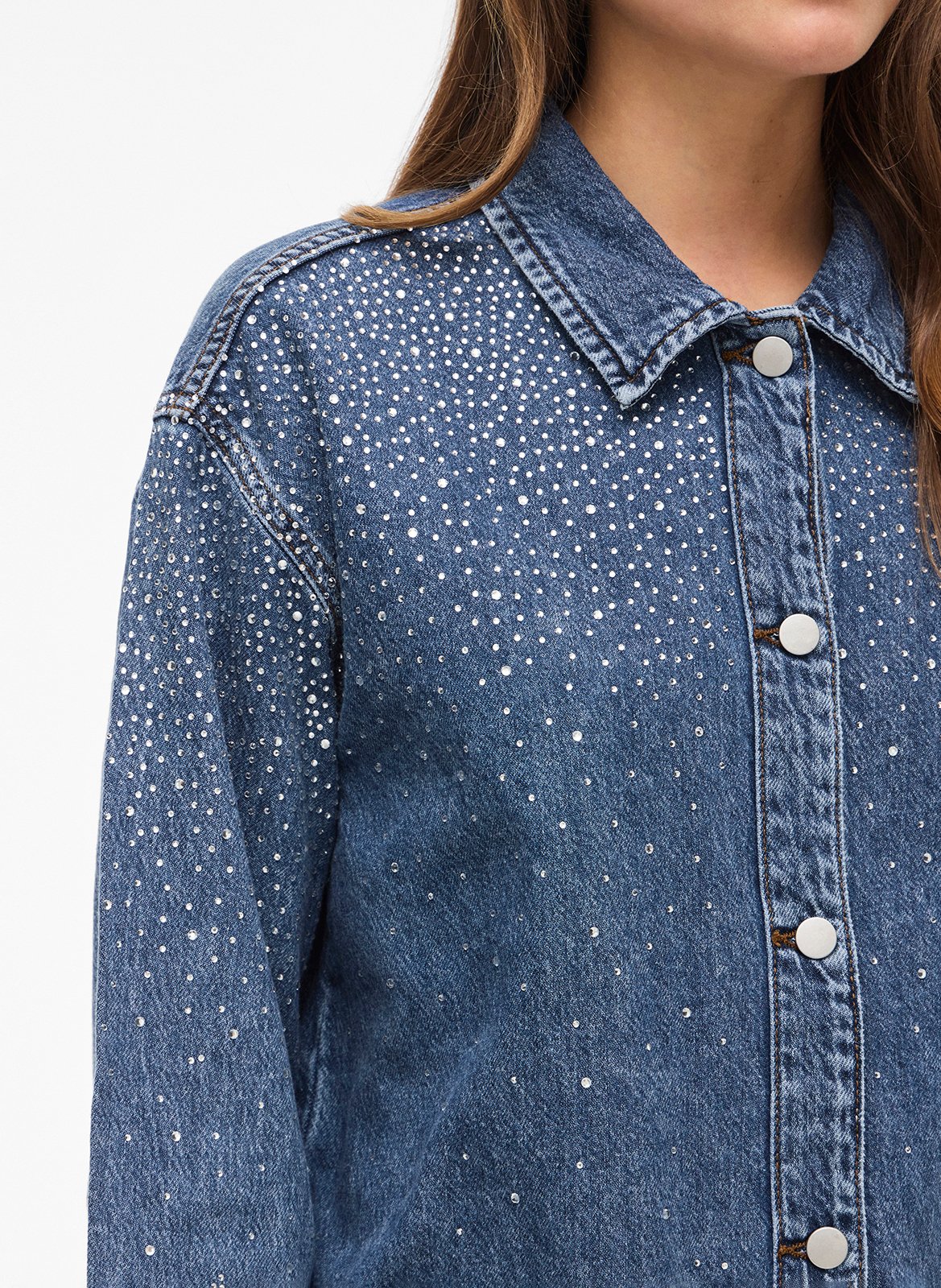 Diamanté shirt VILA Blue