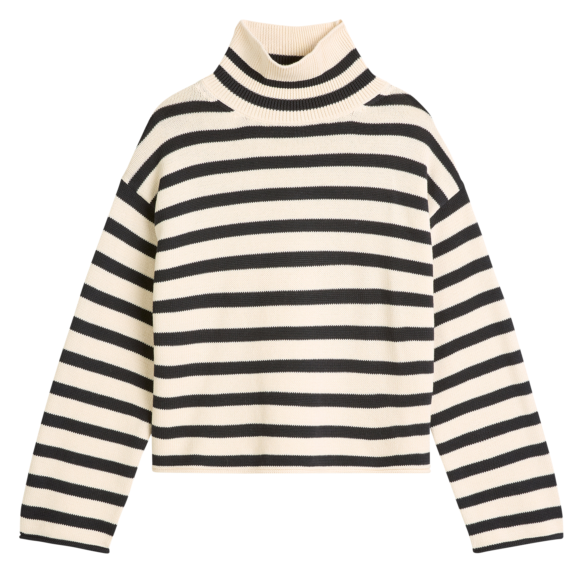 Pull col montant en coton MARC O'POLO Beige