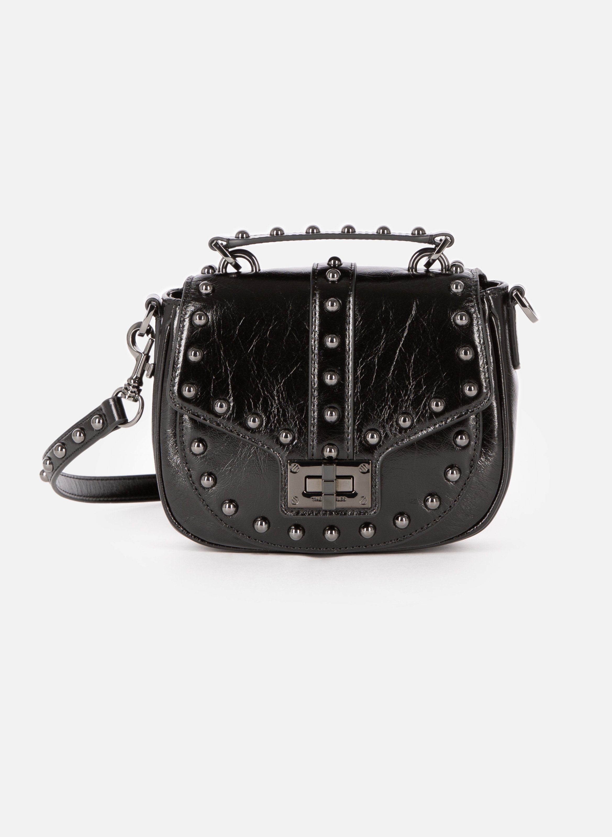 Emily rounded studded bag THE KOOPLES Black