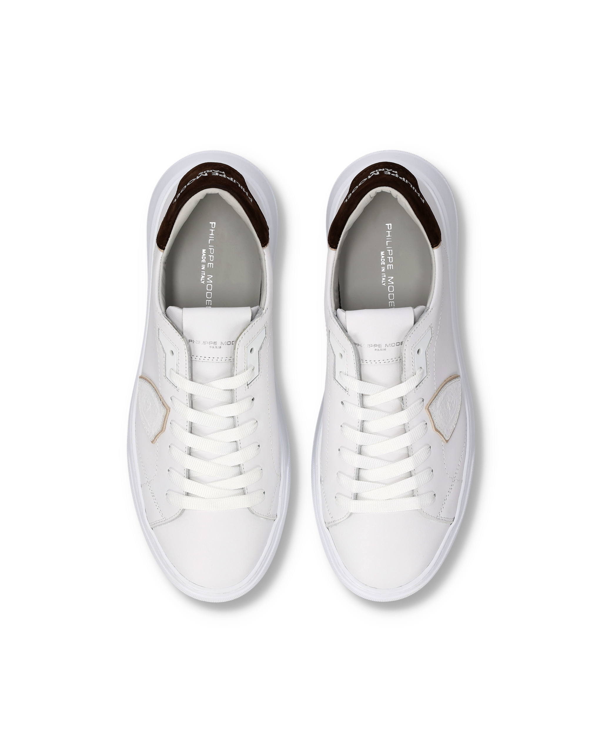 Tennis Temple Sneakers. PHILIPPE MODEL Brown