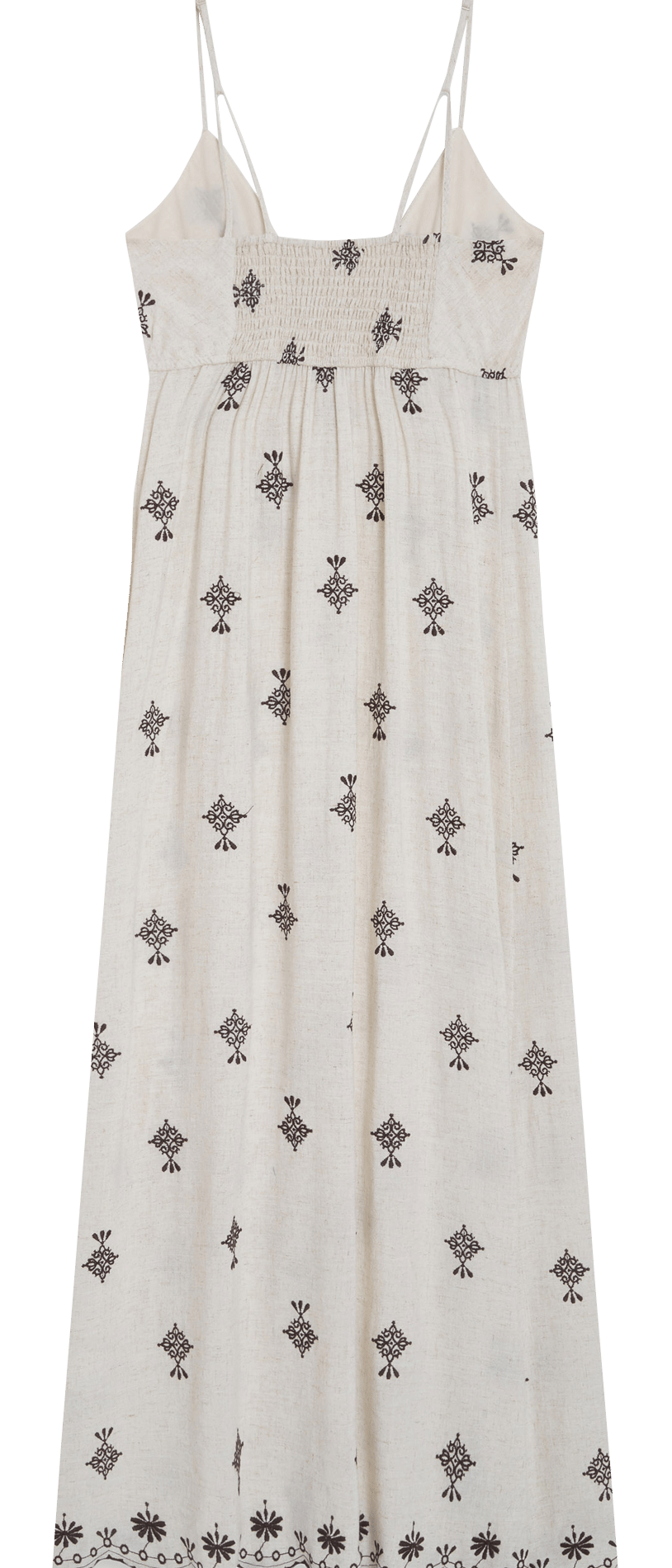 Robe longue décolleté V  GRACE ET MILA Marron